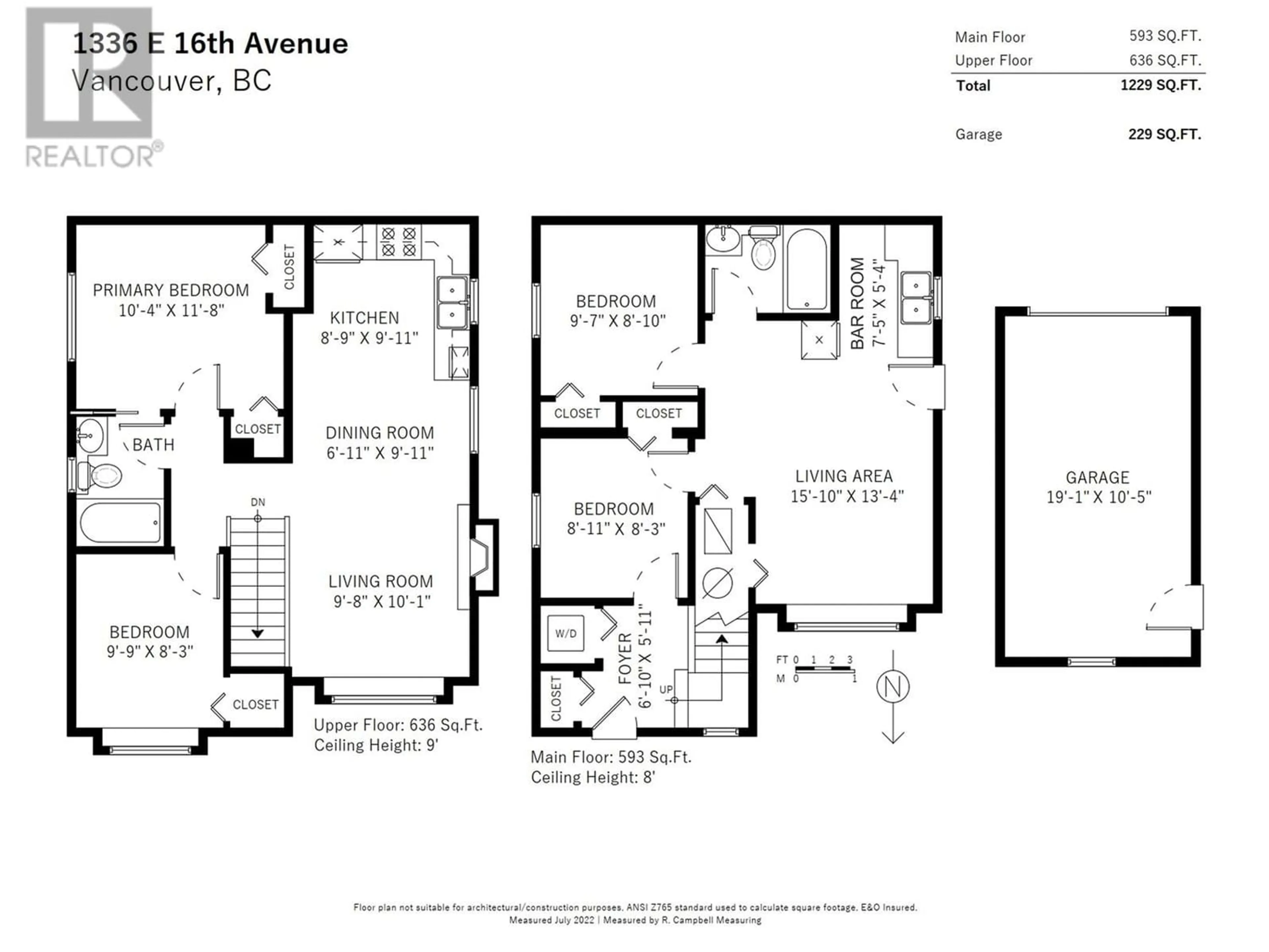 Floor plan for 1336 E 16TH AVENUE, Vancouver British Columbia V5T4G8