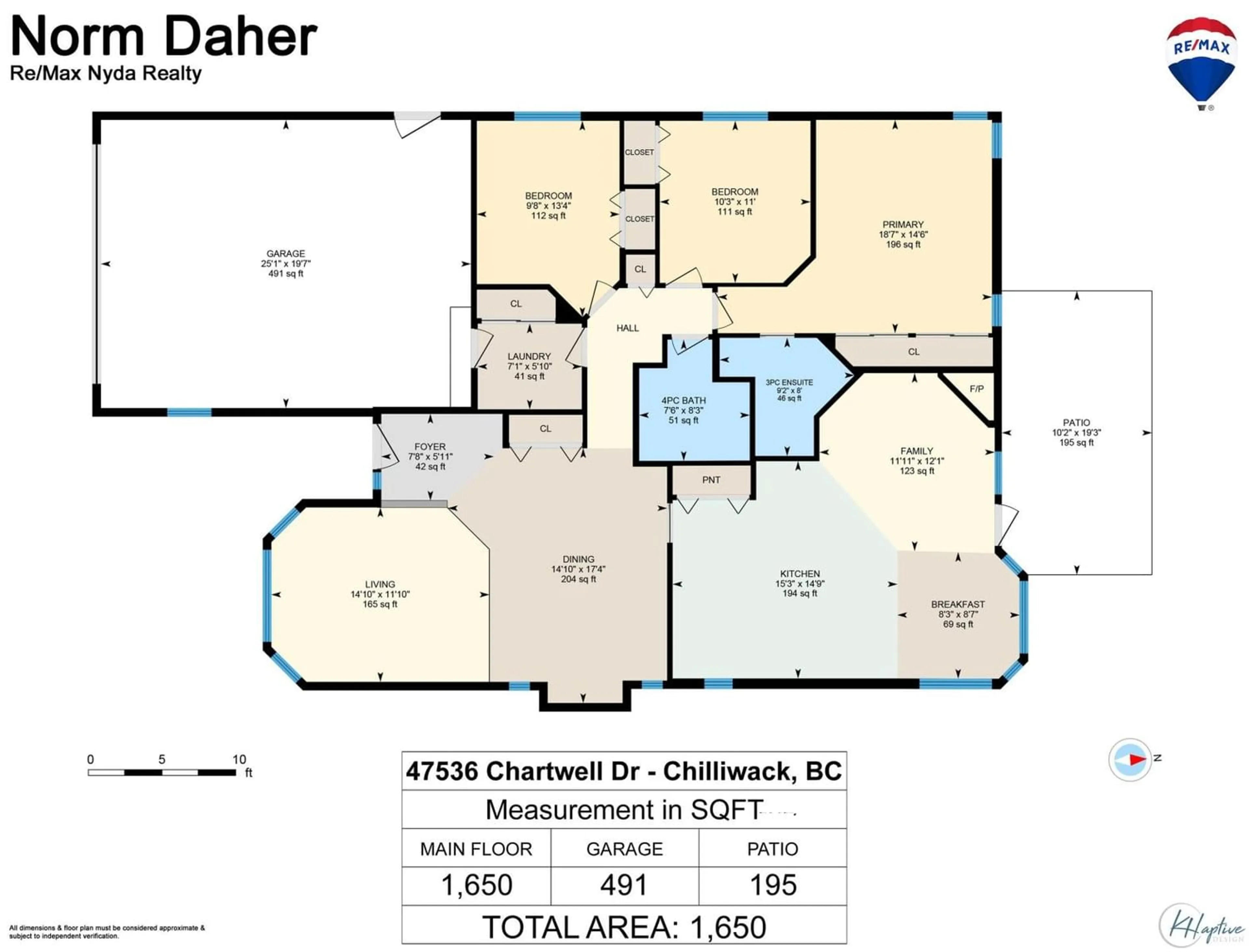 Floor plan for 47536 CHARTWELL DRIVE, Chilliwack British Columbia V2P7Z6