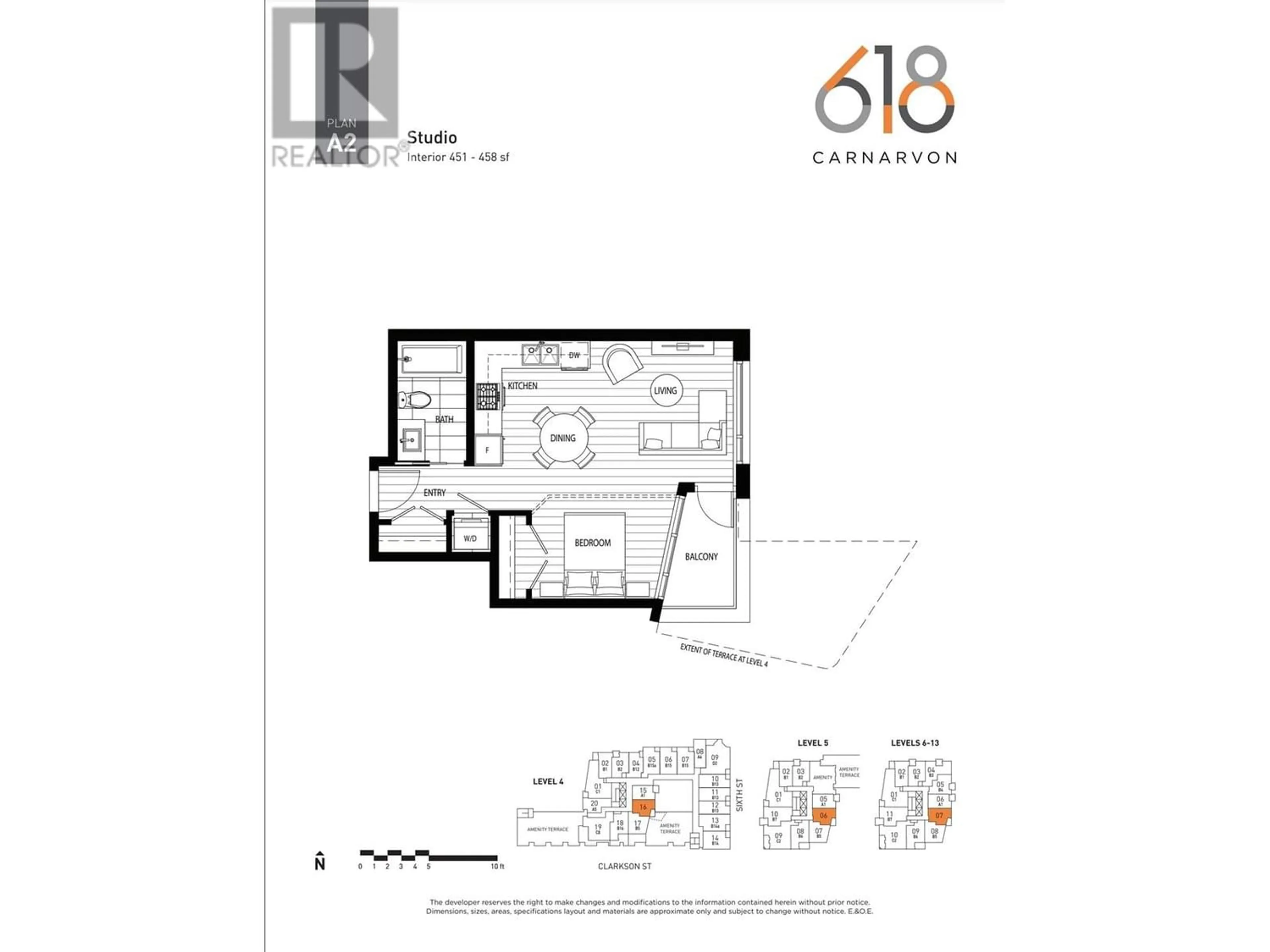 Floor plan for 416 618 CARNARVON STREET, New Westminster British Columbia V3E1E9