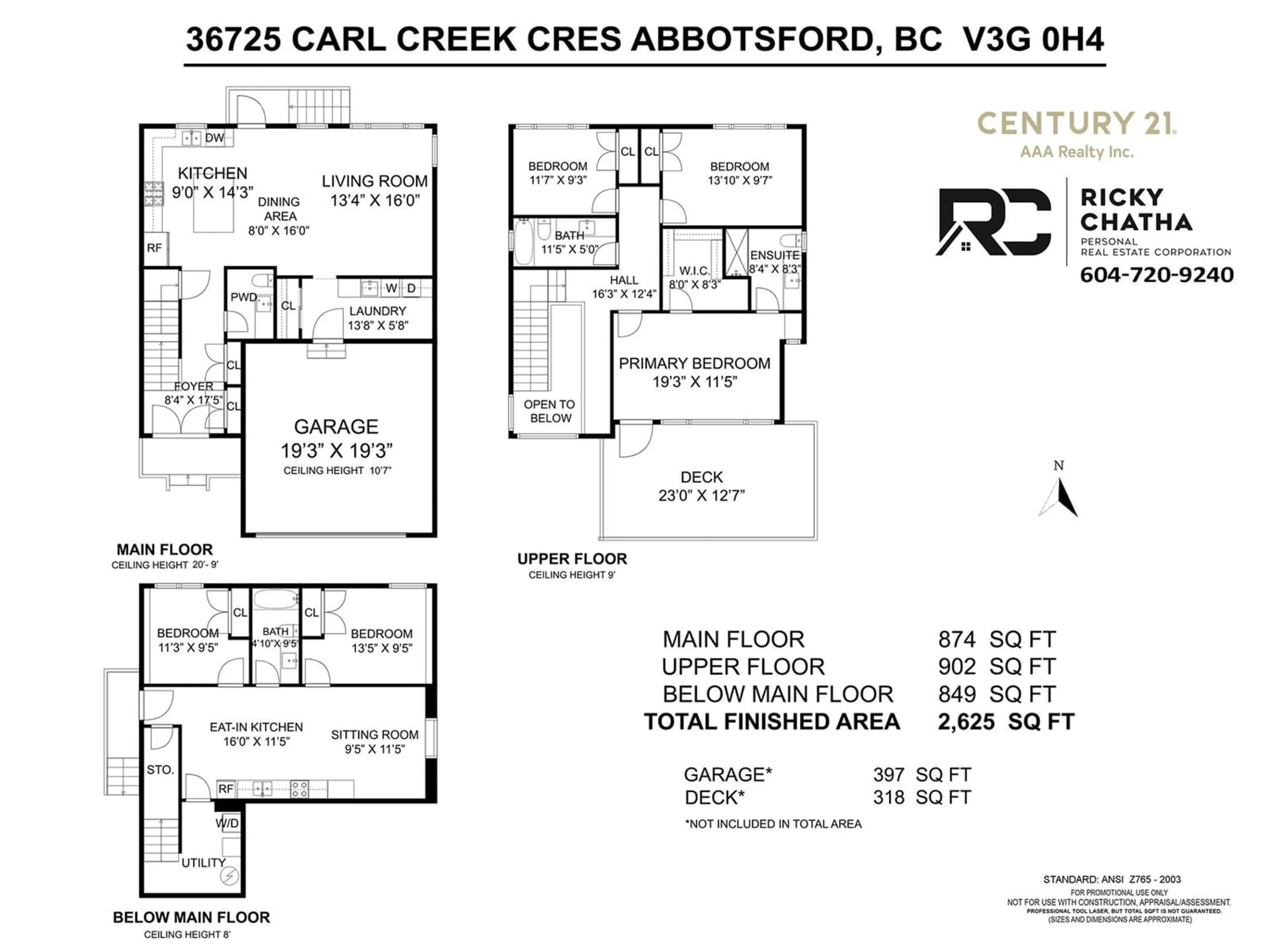 Floor plan for 36725 CARL CREEK CRESCENT, Abbotsford British Columbia V3G0H4