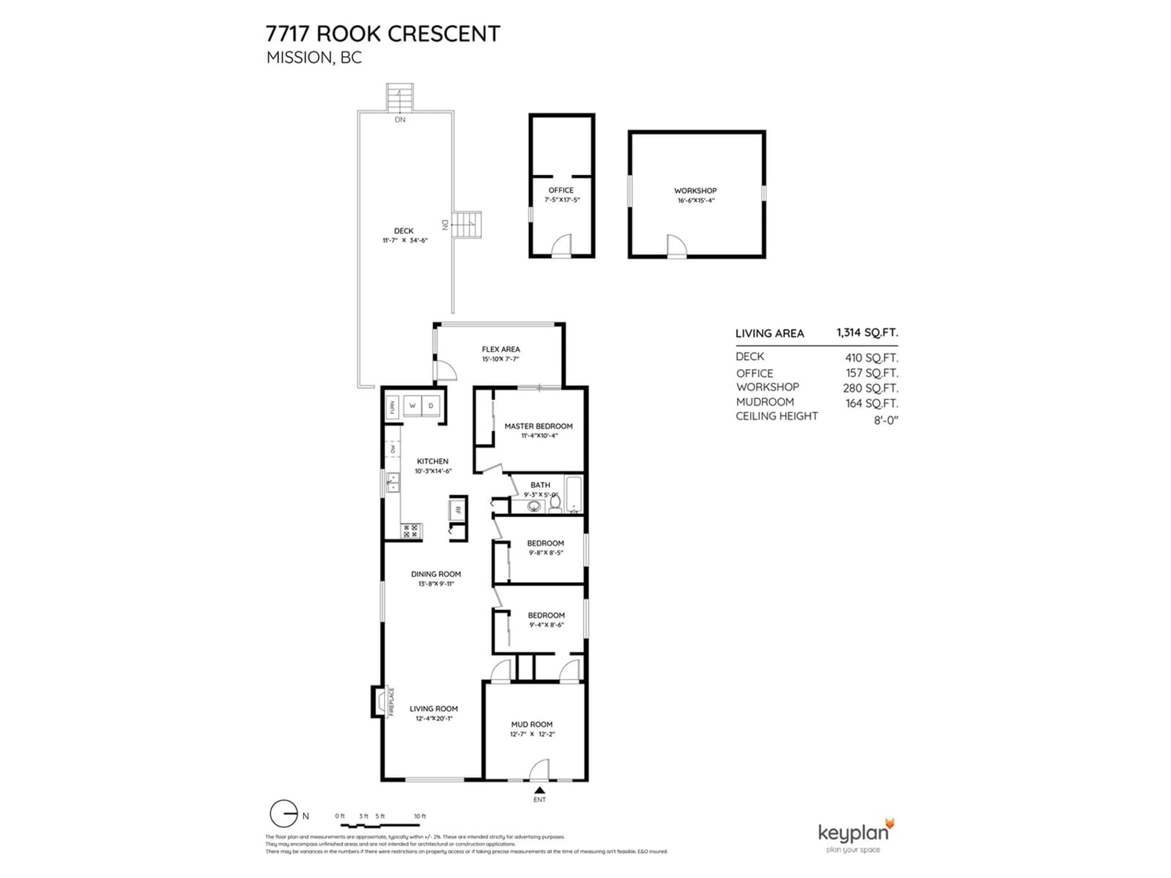 Floor plan for 7717 ROOK CRESCENT, Mission British Columbia V2V3A7