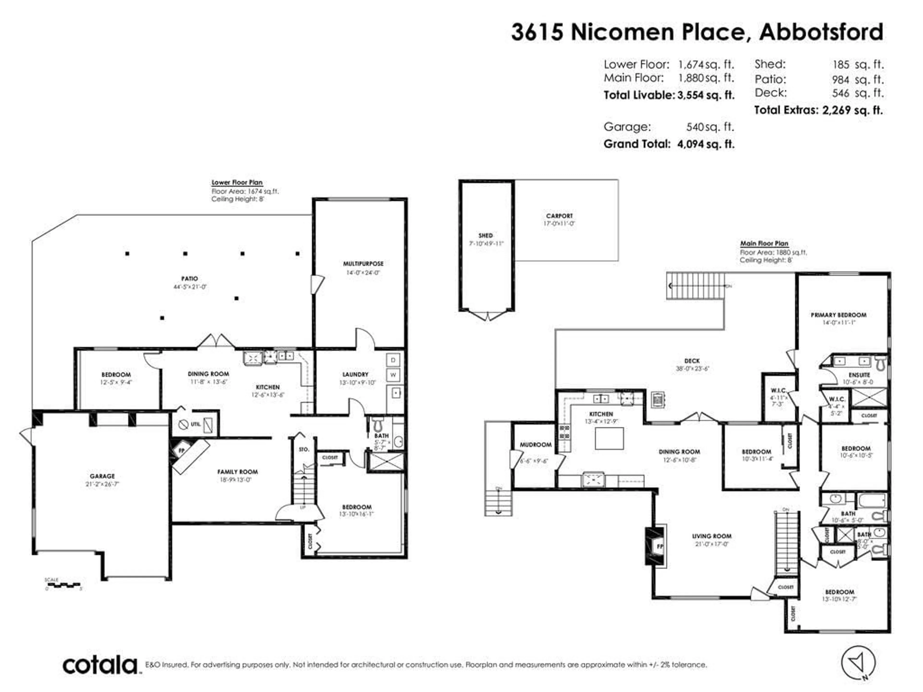Floor plan for 3615 NICOMEN PLACE, Abbotsford British Columbia V3G1J1