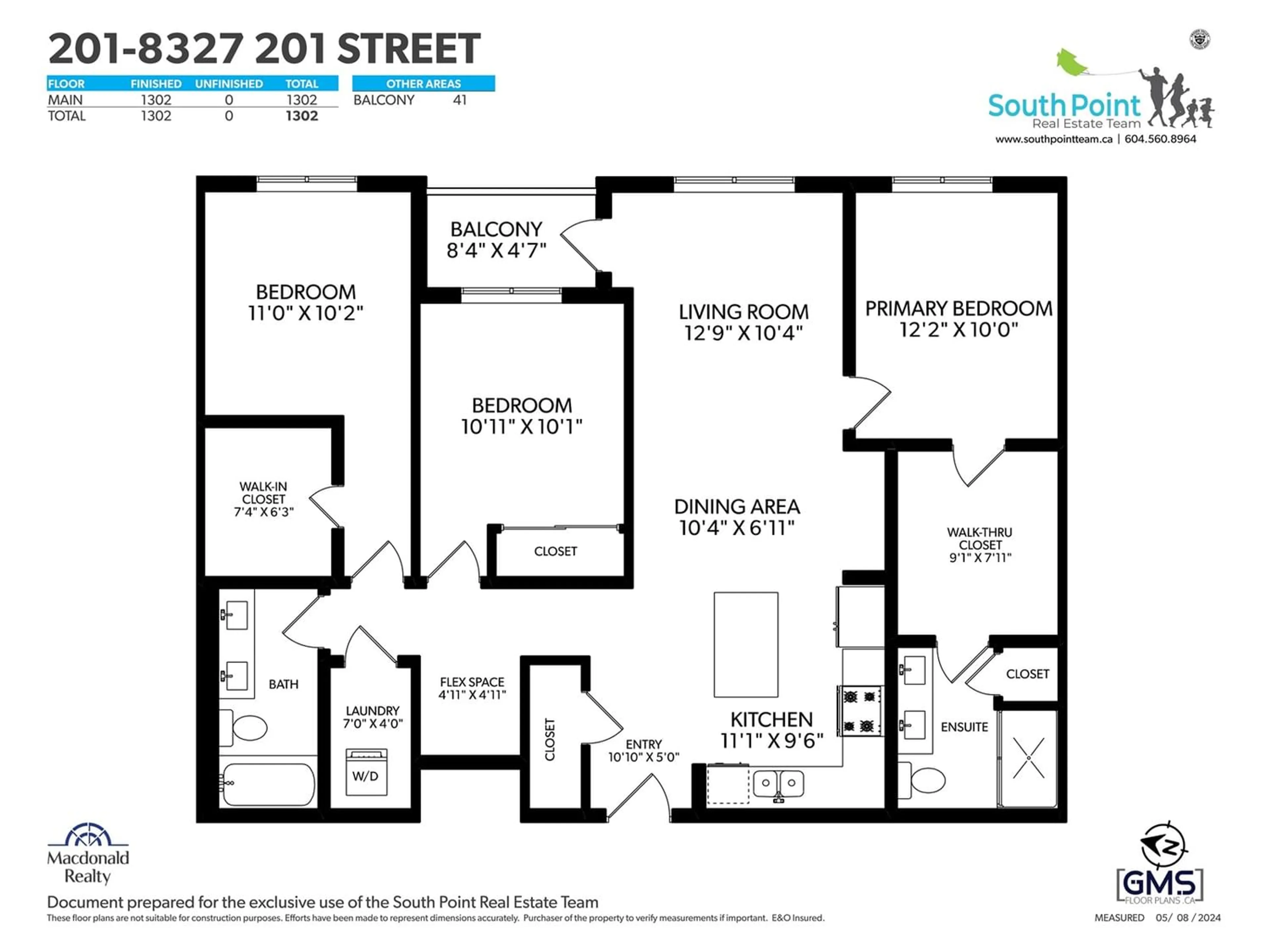 Floor plan for 201 8327 201ST STREET, Langley British Columbia V2Y3P5