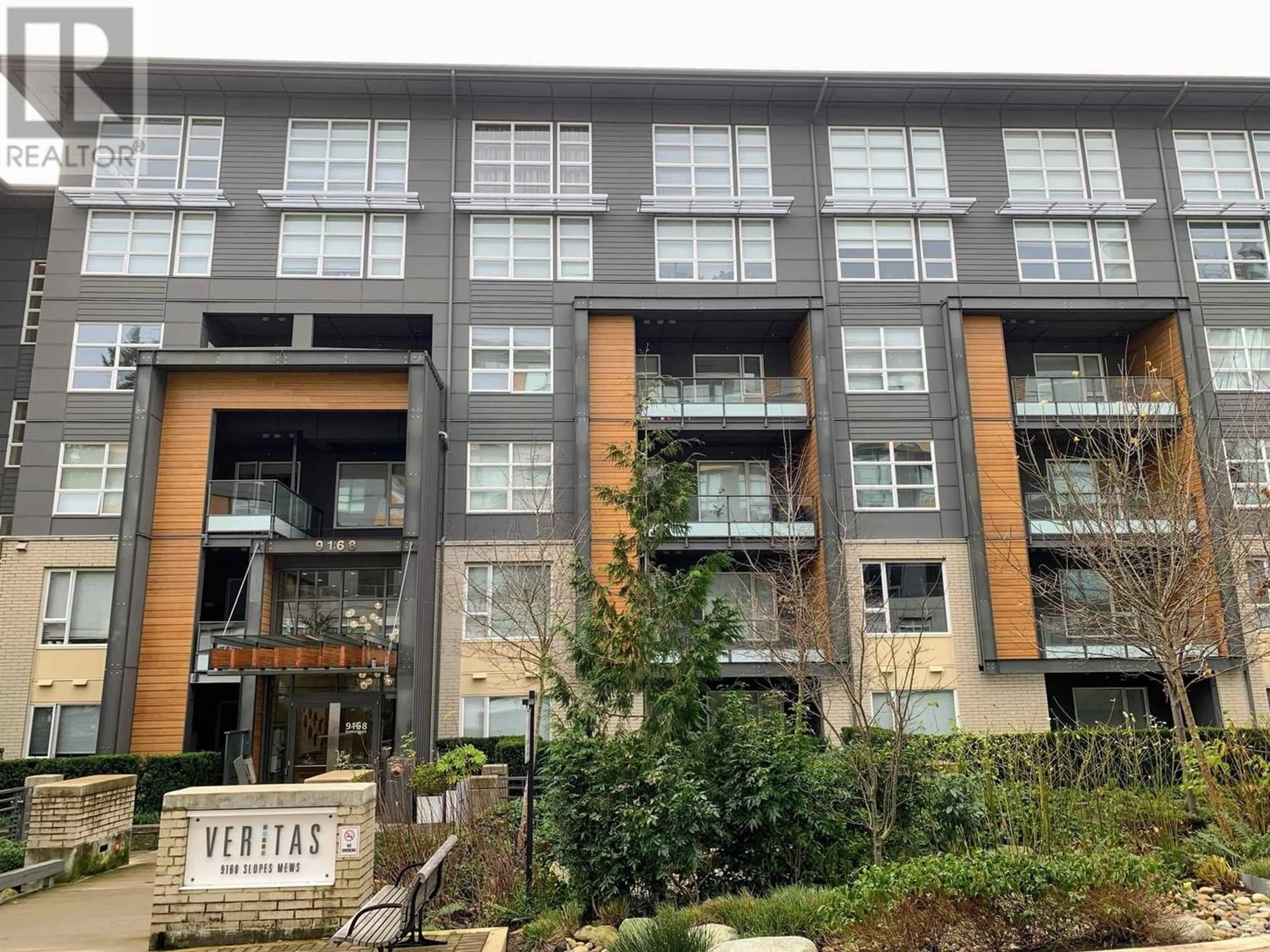 A pic from exterior of the house or condo for 401 9168 SLOPES MEWS, Burnaby British Columbia V5A0E4