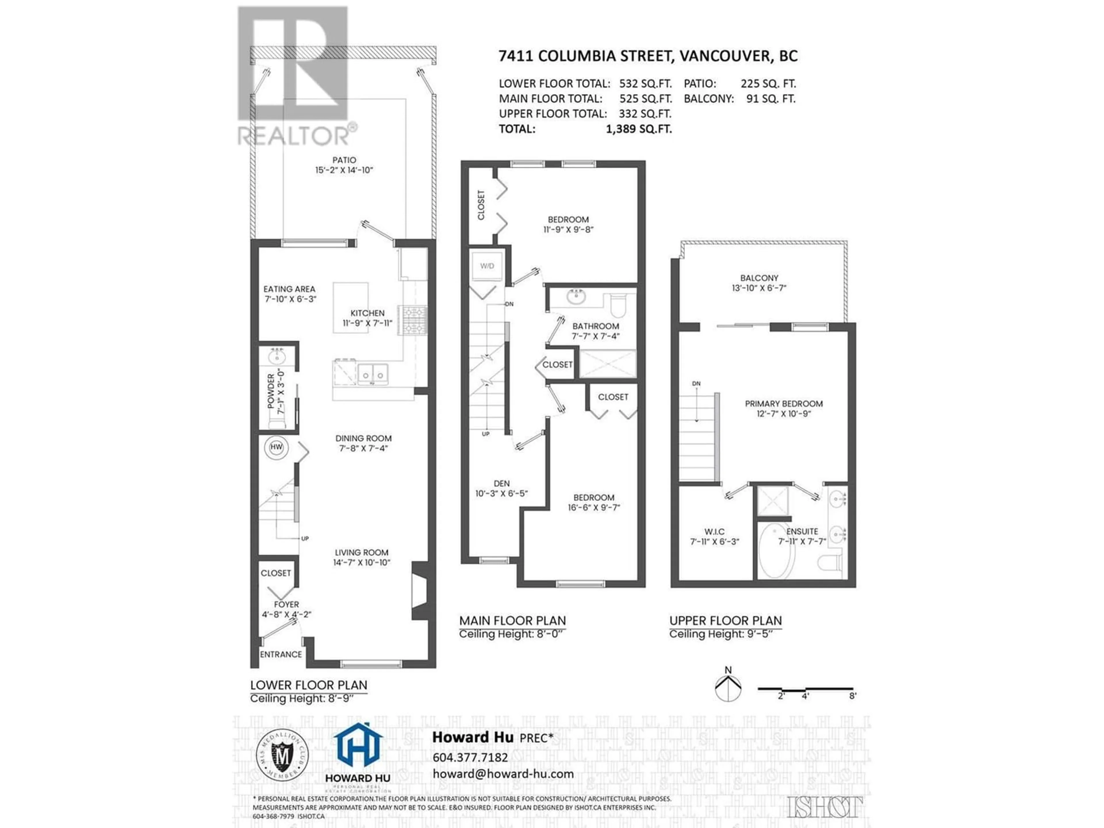 Floor plan for 7411 COLUMBIA STREET, Vancouver British Columbia V5X4X4