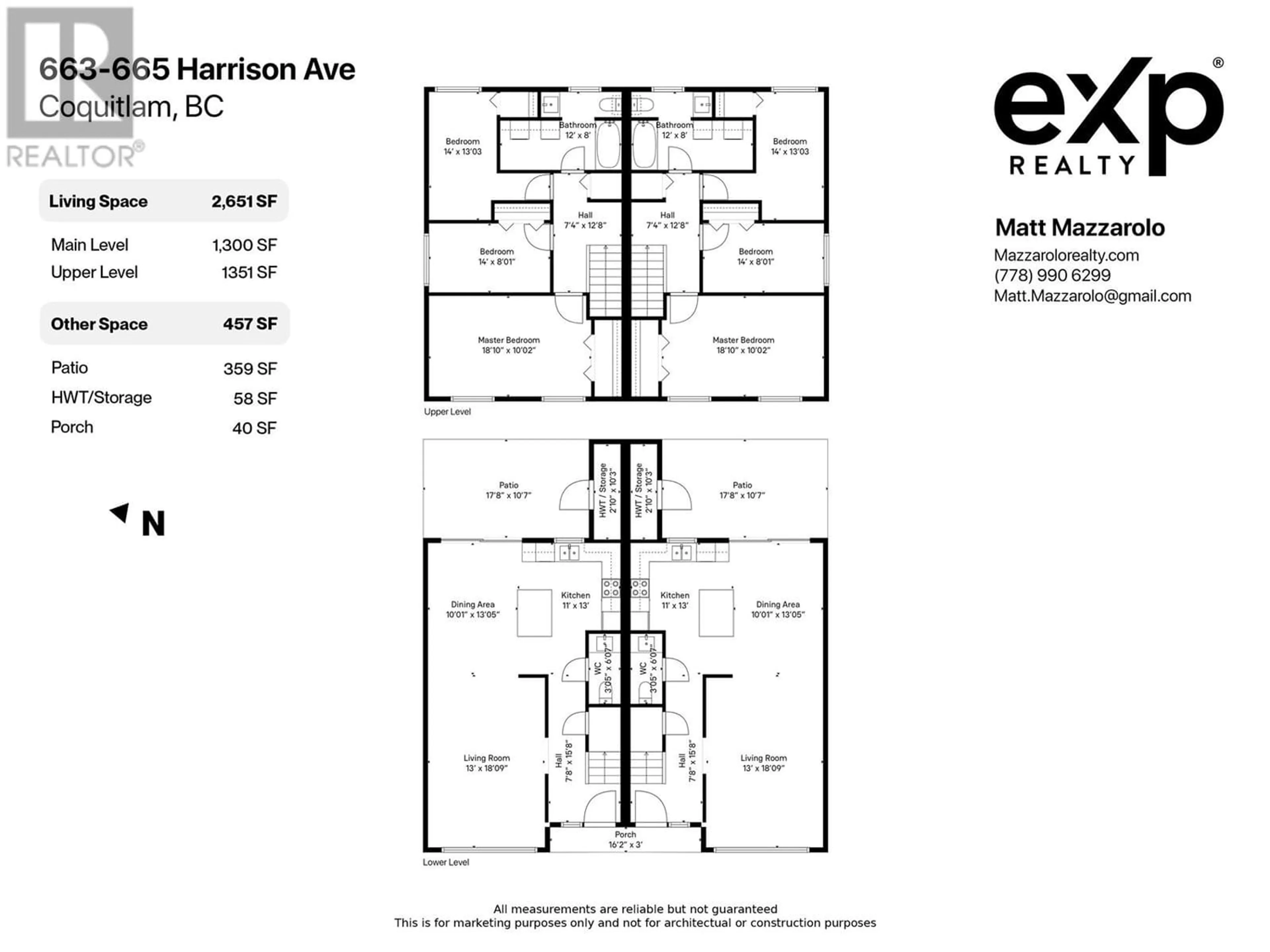 Floor plan for 663-665 HARRISON AVENUE, Coquitlam British Columbia V3J3Z6