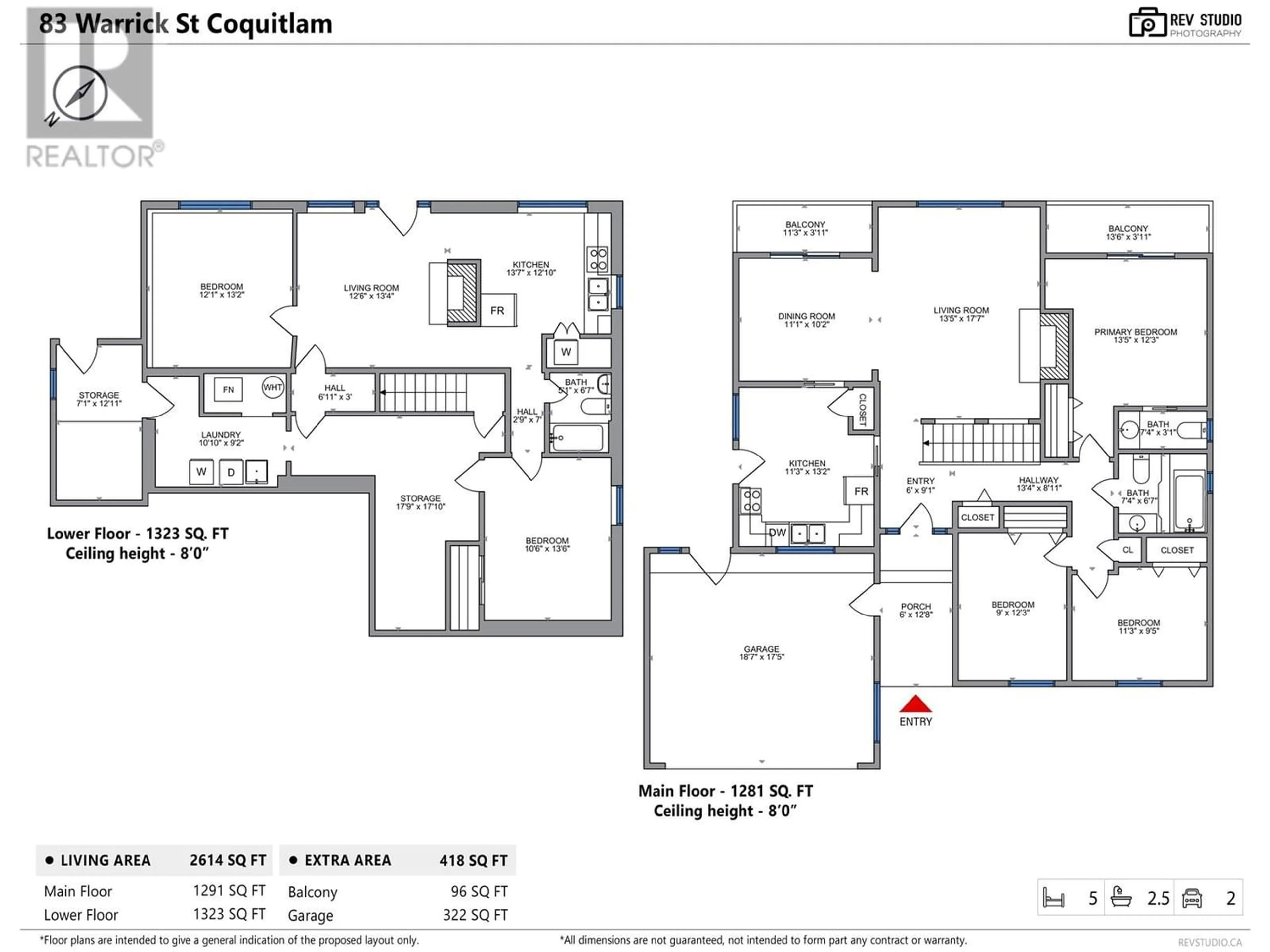 Floor plan for 83 WARRICK STREET, Coquitlam British Columbia V3K5L3