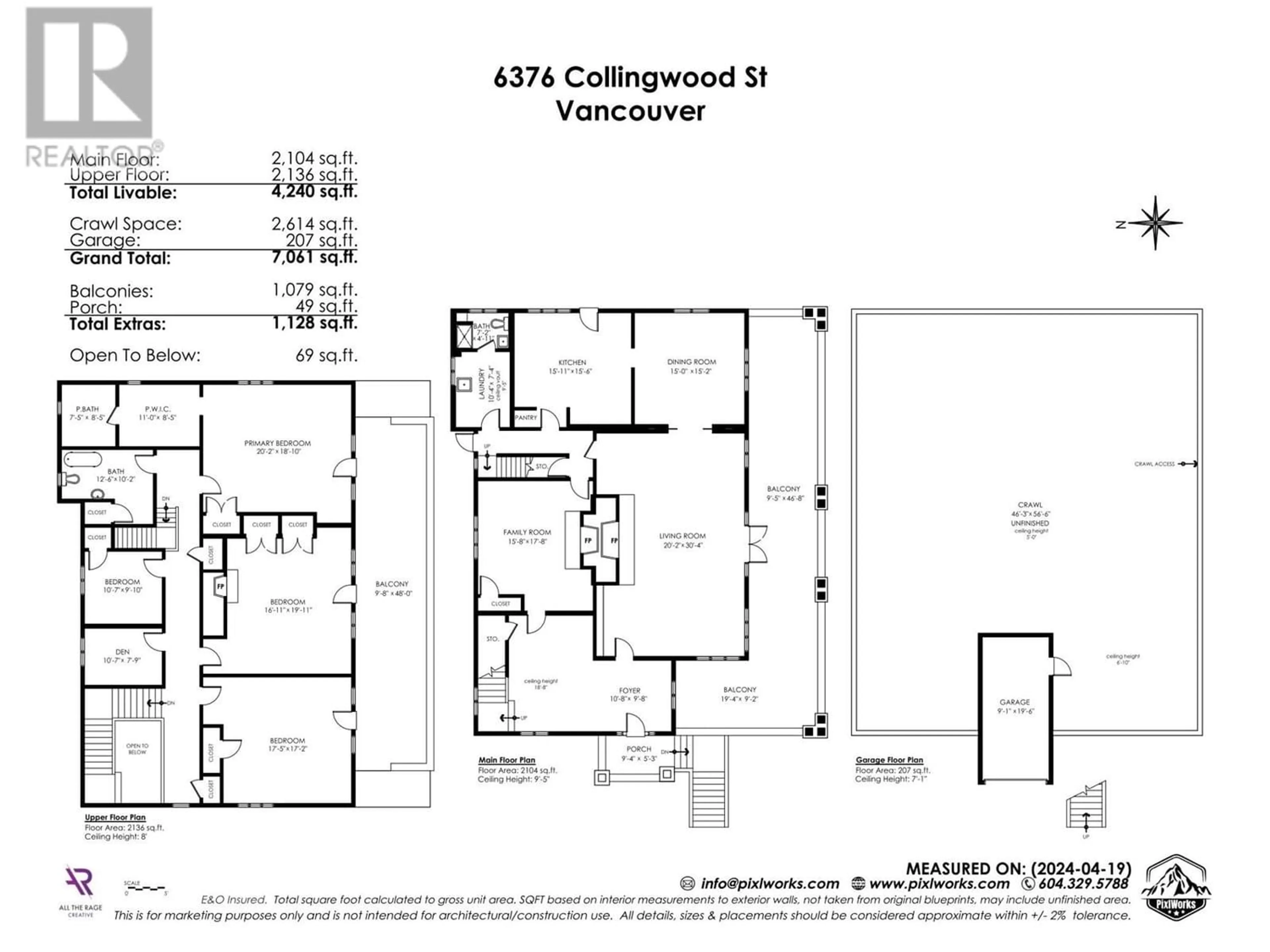 Floor plan for 6376 COLLINGWOOD STREET, Vancouver British Columbia V6N1T6