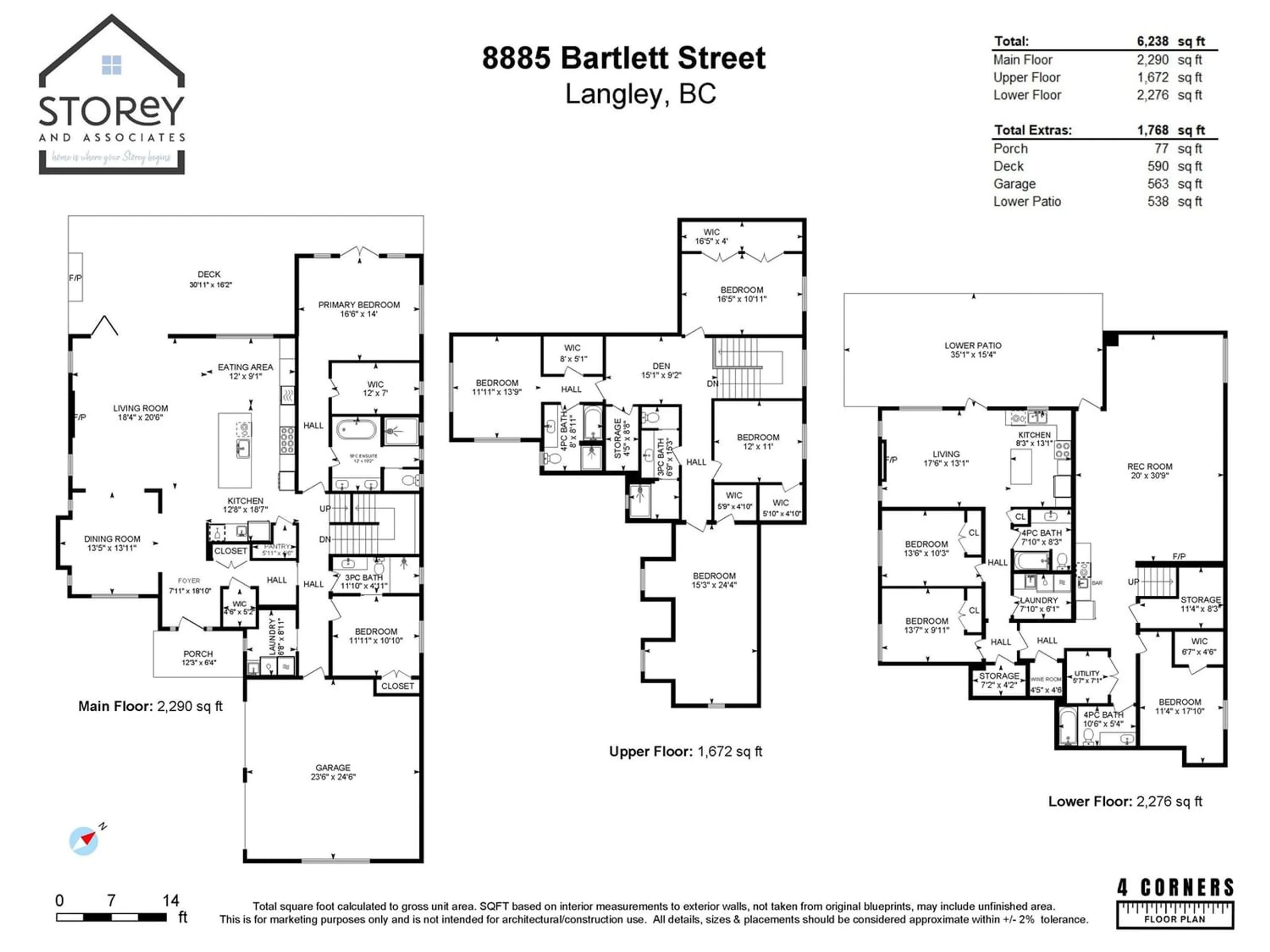 Floor plan for 8885 BARTLETT STREET, Langley British Columbia V1M2E2