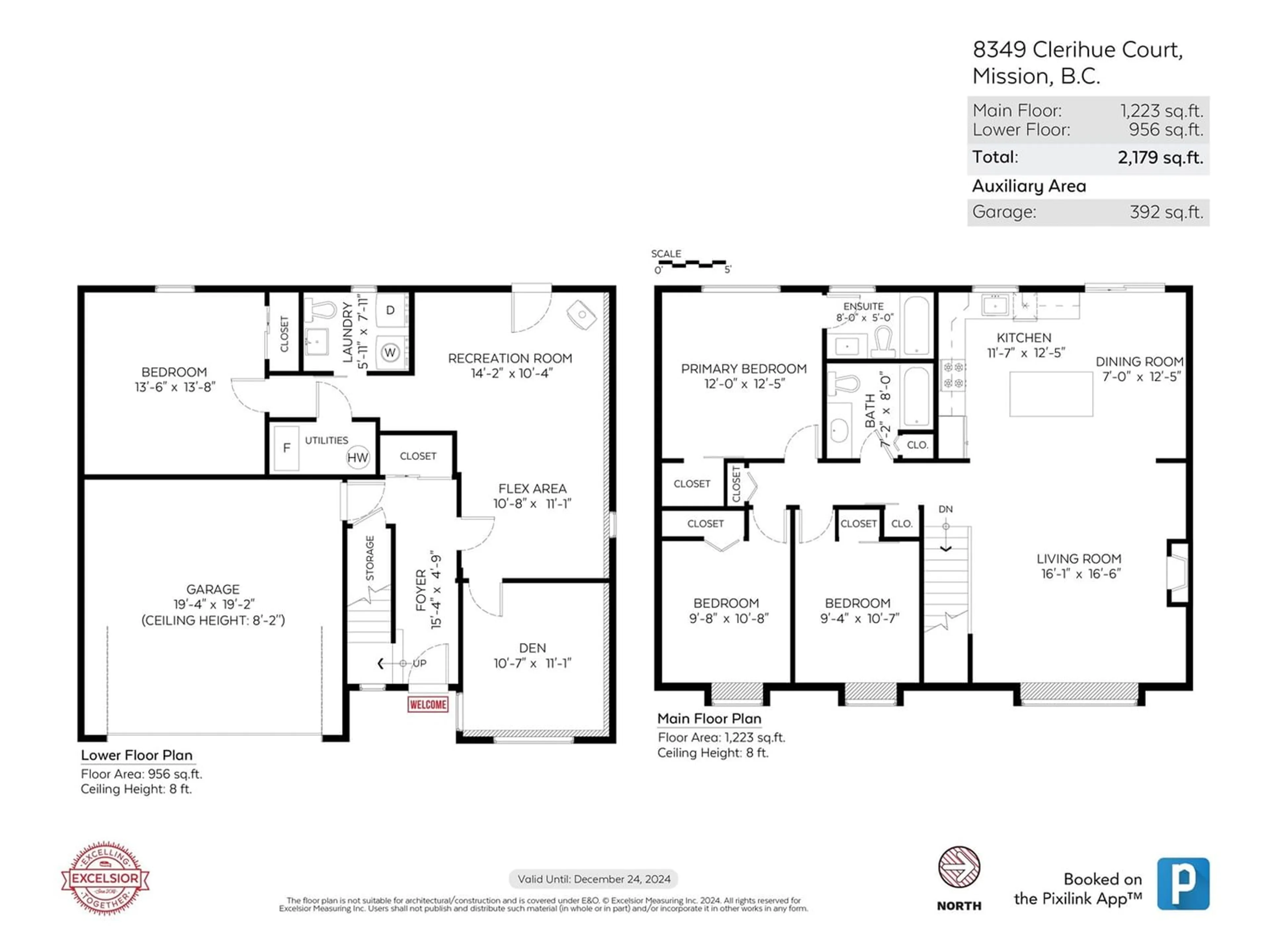 Floor plan for 8349 CLERIHUE COURT, Mission British Columbia V2V7A1