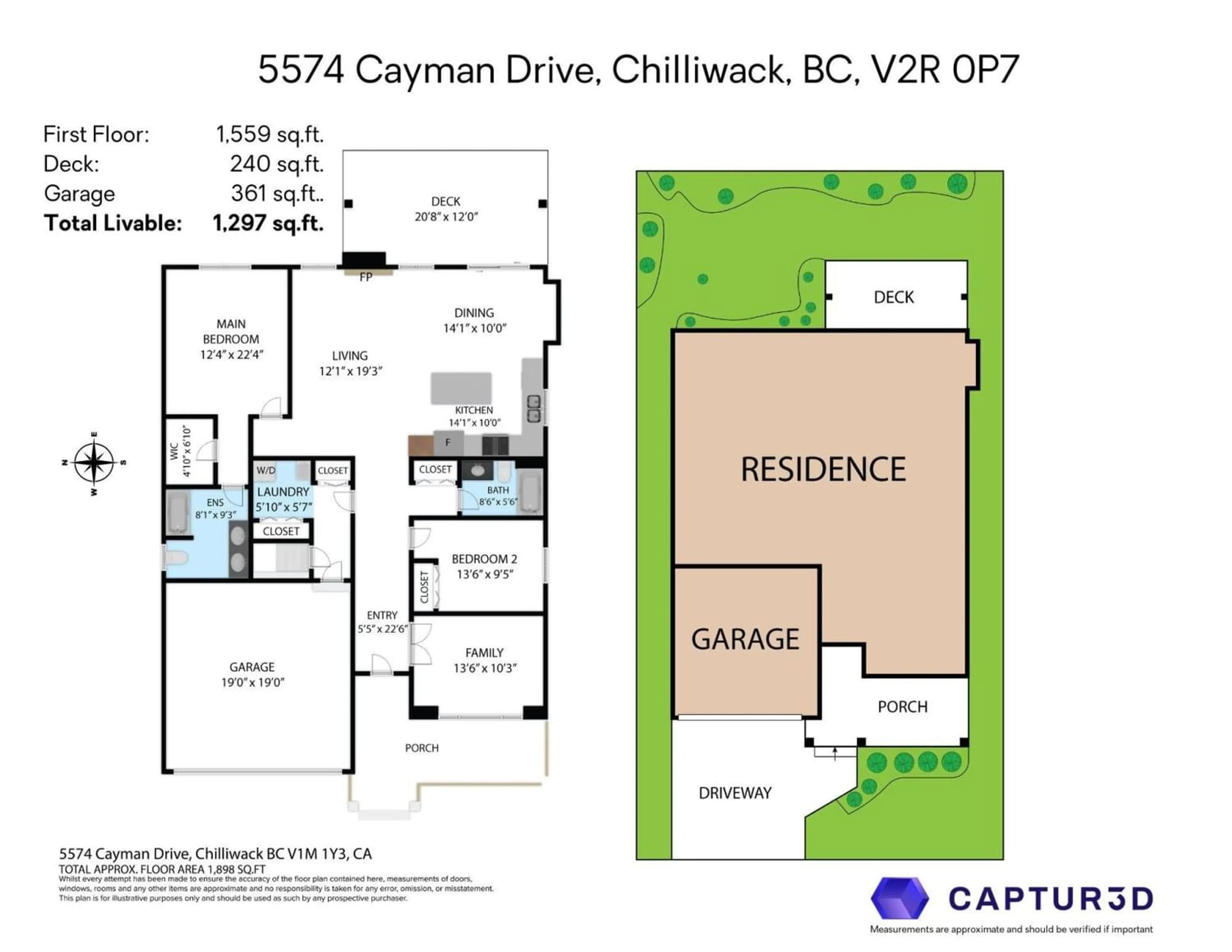 Floor plan for 5574 CAYMAN DRIVE, Chilliwack British Columbia V2R0P7
