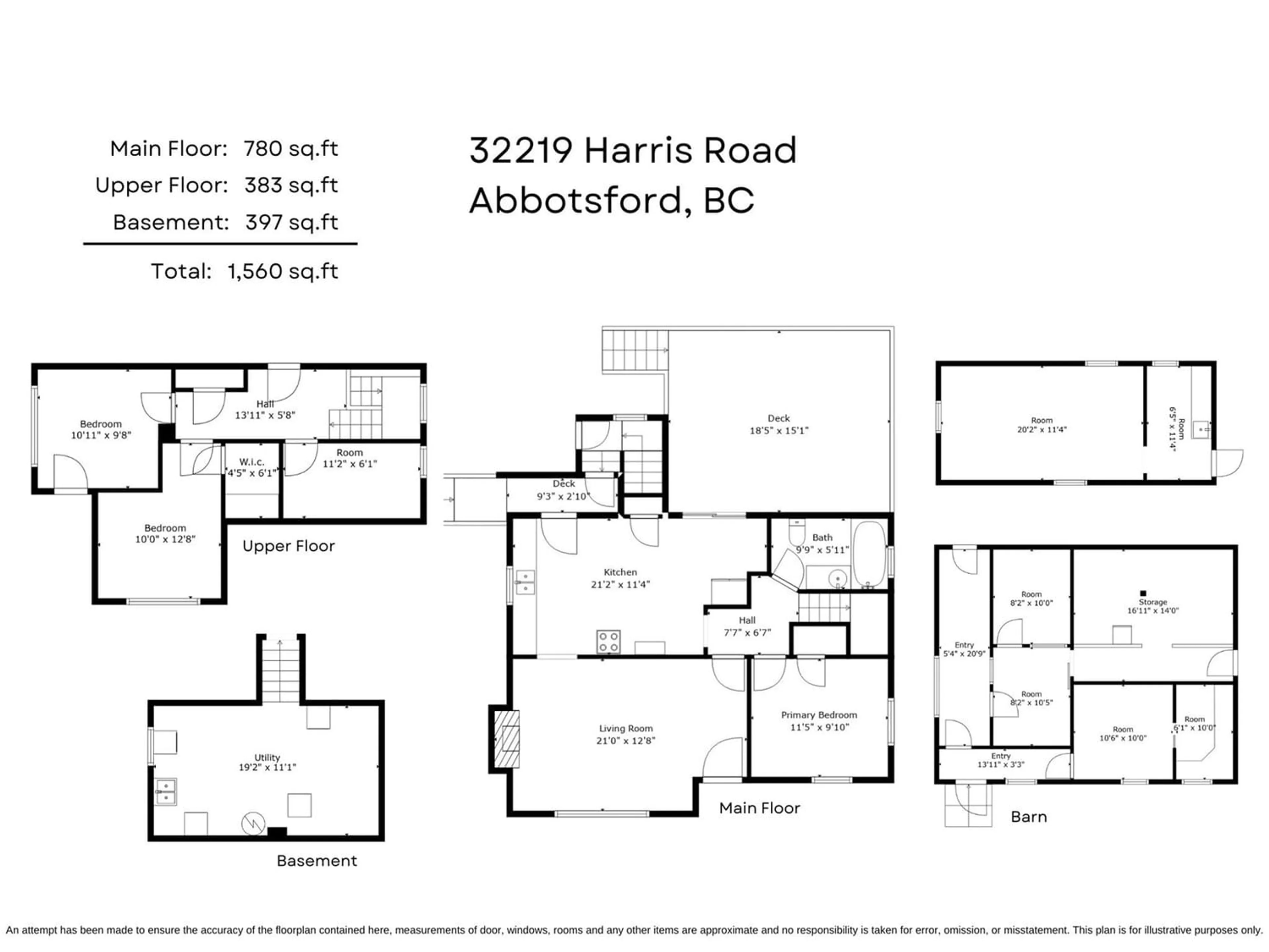 Floor plan for 32219 HARRIS ROAD, Abbotsford British Columbia V4X1W1