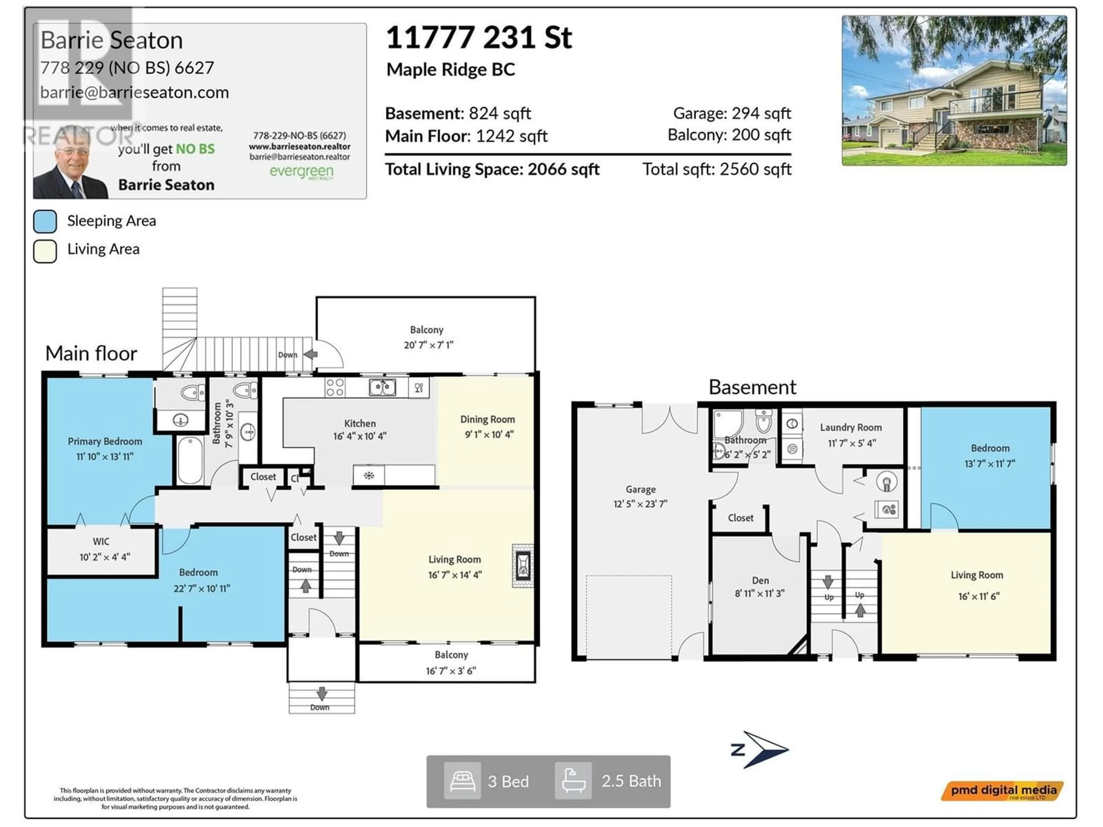 Floor plan for 11777 231 STREET, Maple Ridge British Columbia V2X6S1