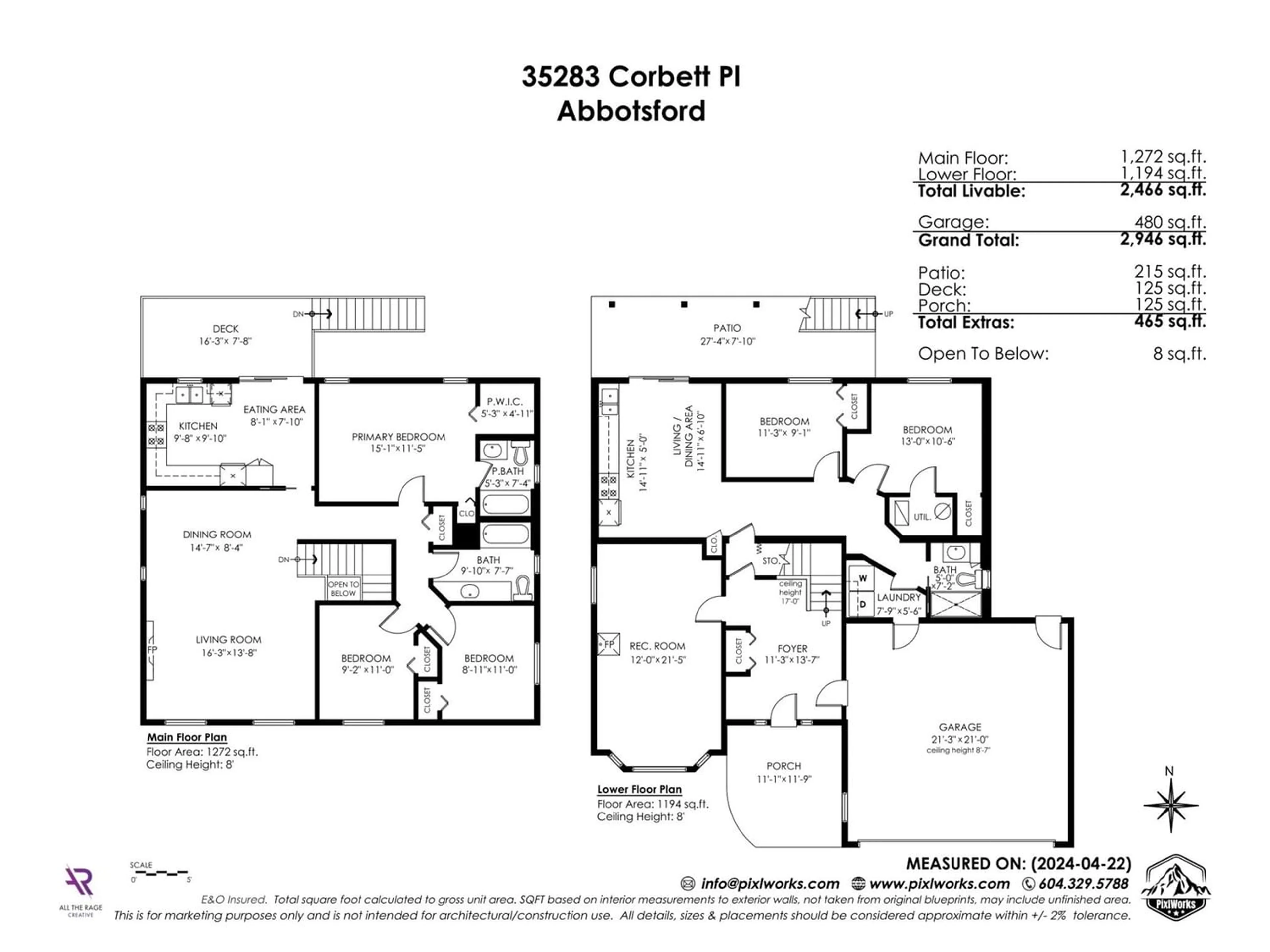 Floor plan for 35283 CORBETT PLACE, Abbotsford British Columbia V3G1K1