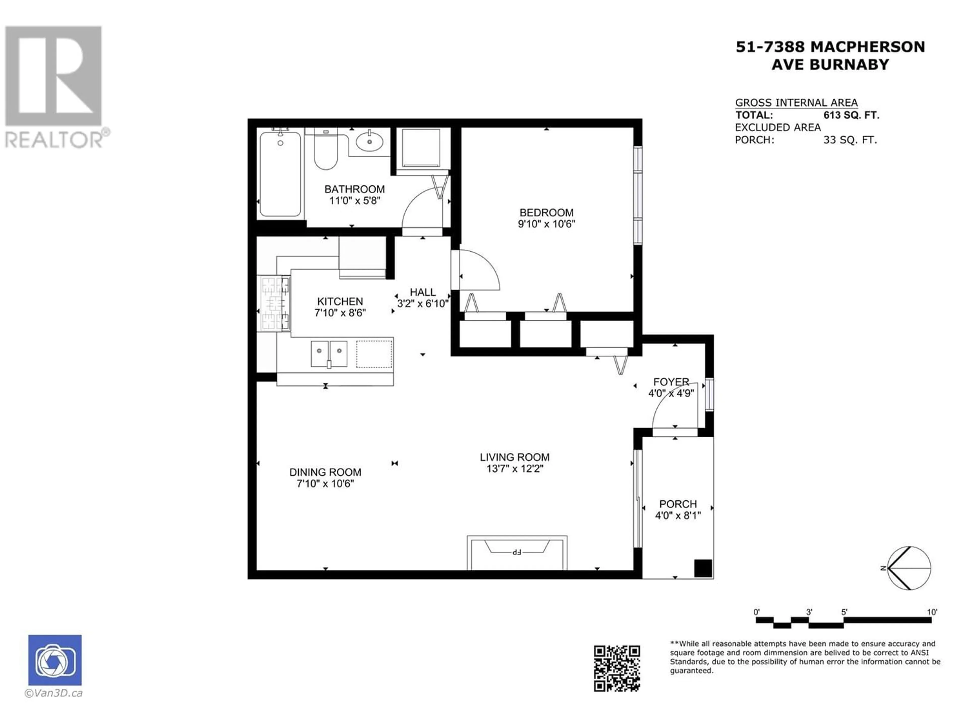 Floor plan for 51 7388 MACPHERSON AVENUE, Burnaby British Columbia V5J0A1