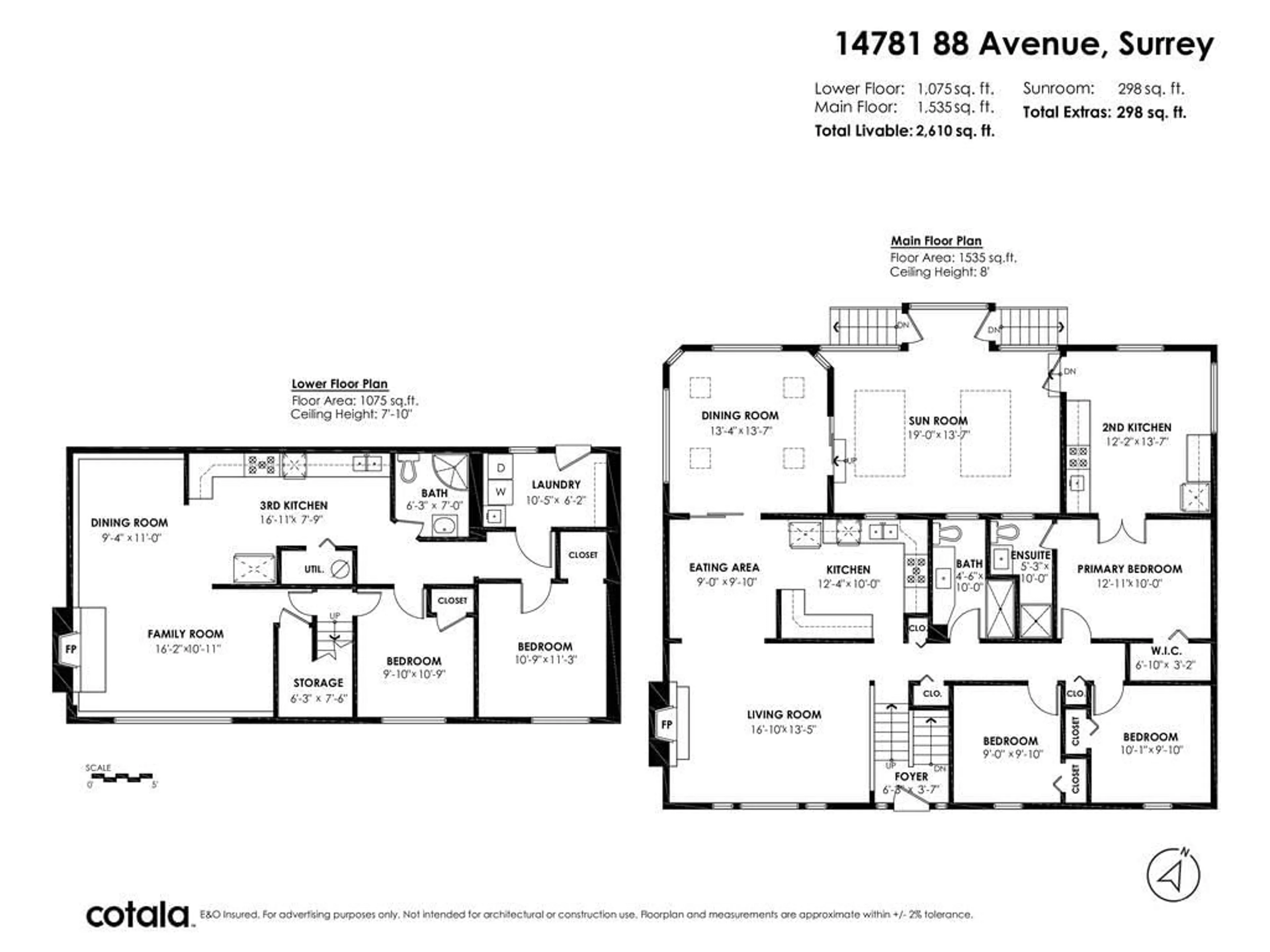 Floor plan for 14781 88 AVENUE, Surrey British Columbia V3S2S2