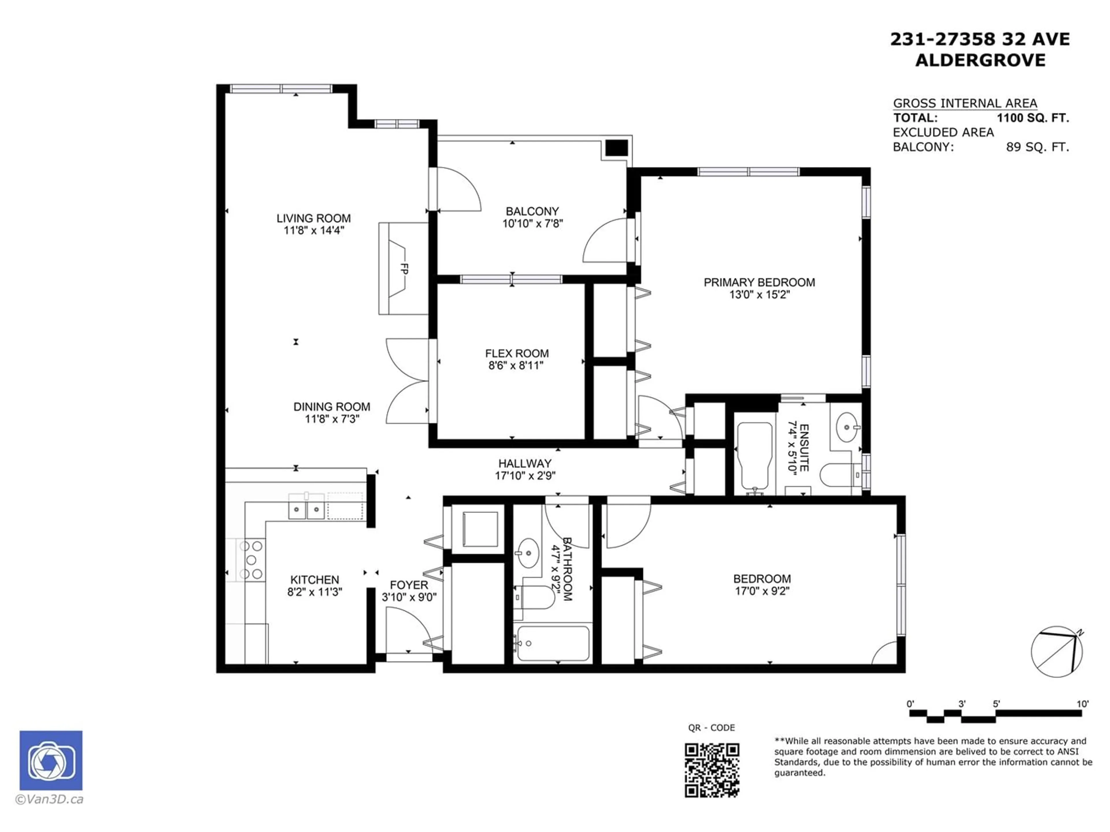 Floor plan for 231 27358 32 AVENUE, Langley British Columbia V4W3M5