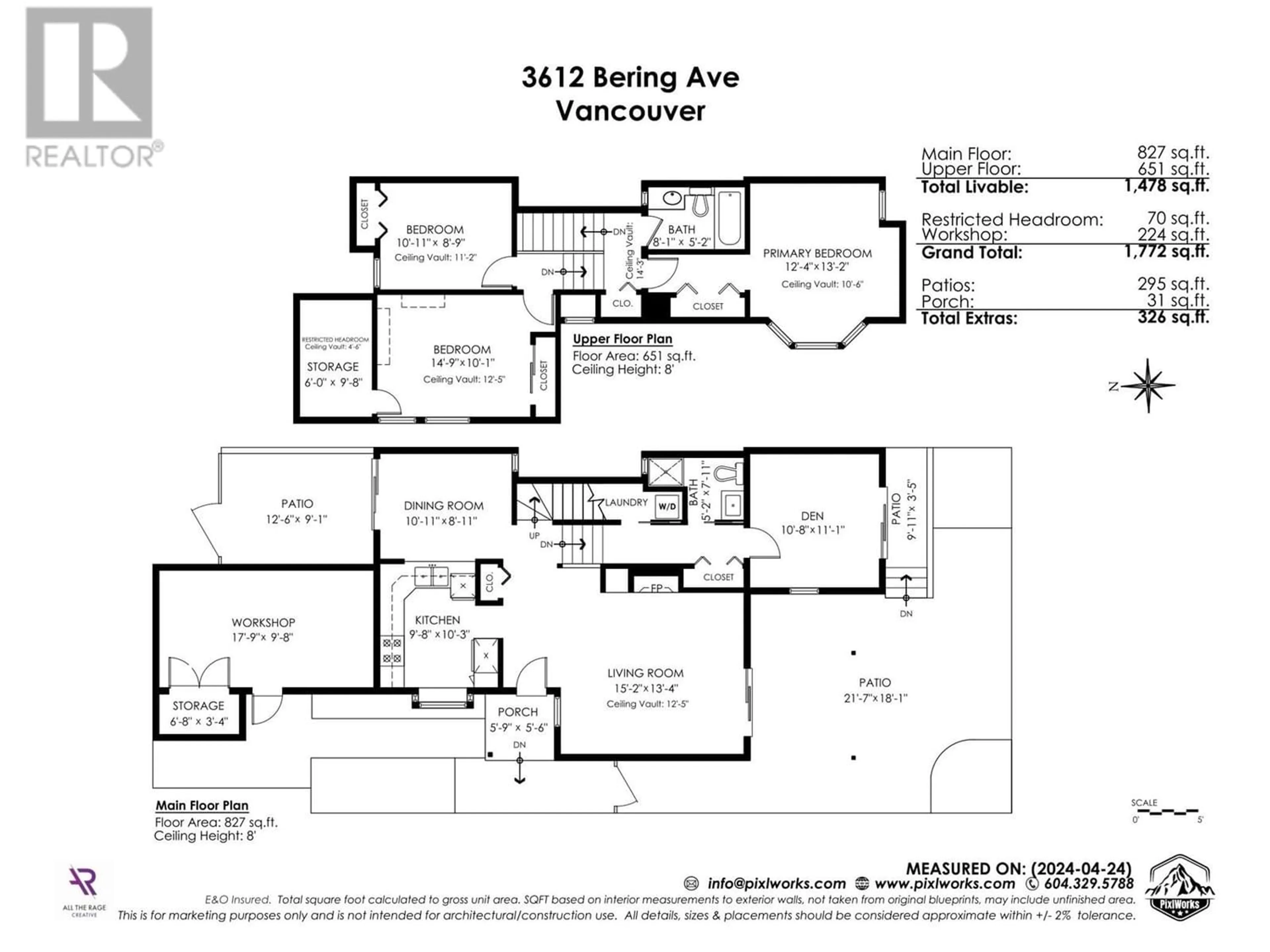 Floor plan for 3612 BERING AVENUE, Vancouver British Columbia V5S3W4