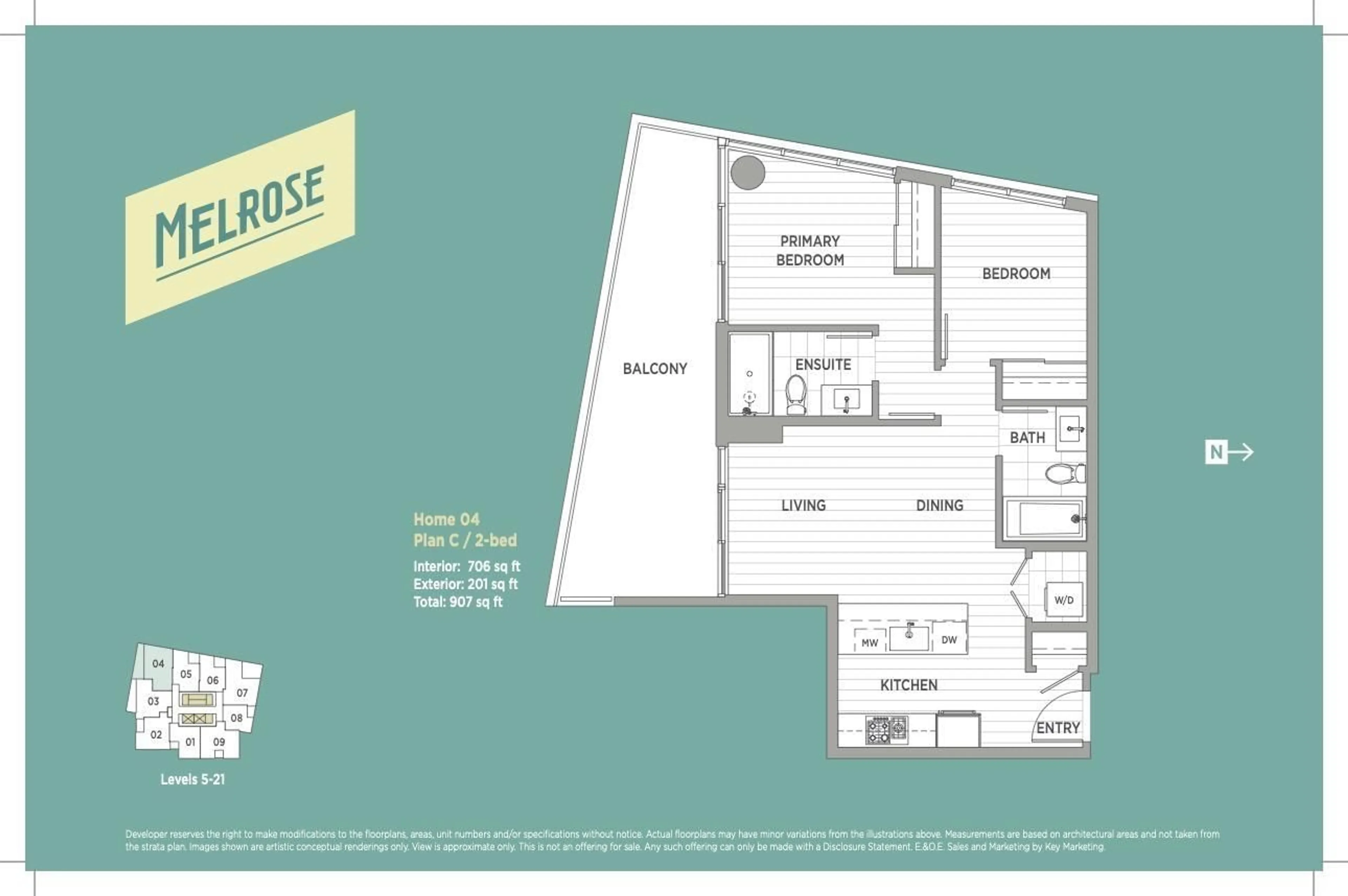 Floor plan for 604 10333 133 STREET, Surrey British Columbia V3R2H4