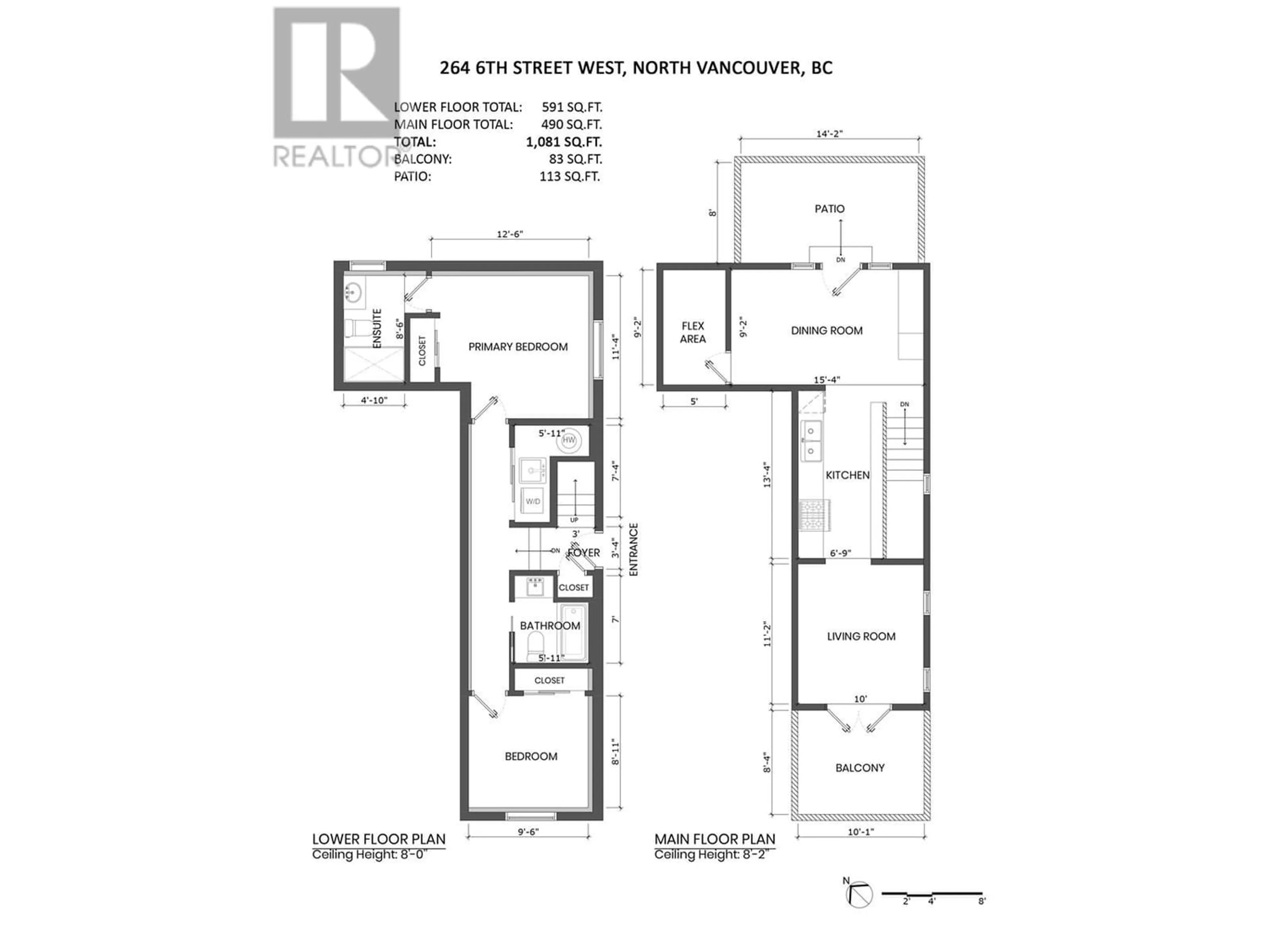 Floor plan for 264 W 6TH STREET, North Vancouver British Columbia V7M1K6