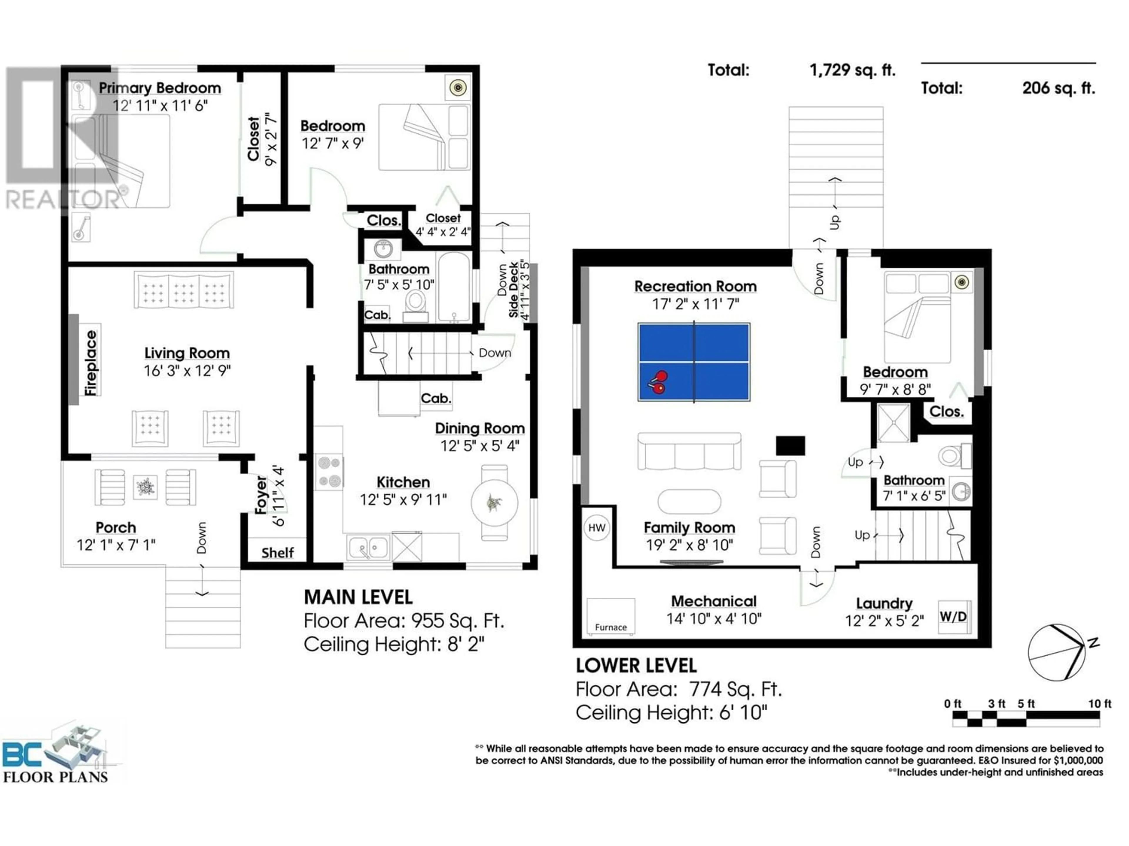 Floor plan for 1205 SEVENTH AVENUE, New Westminster British Columbia V3M2J8