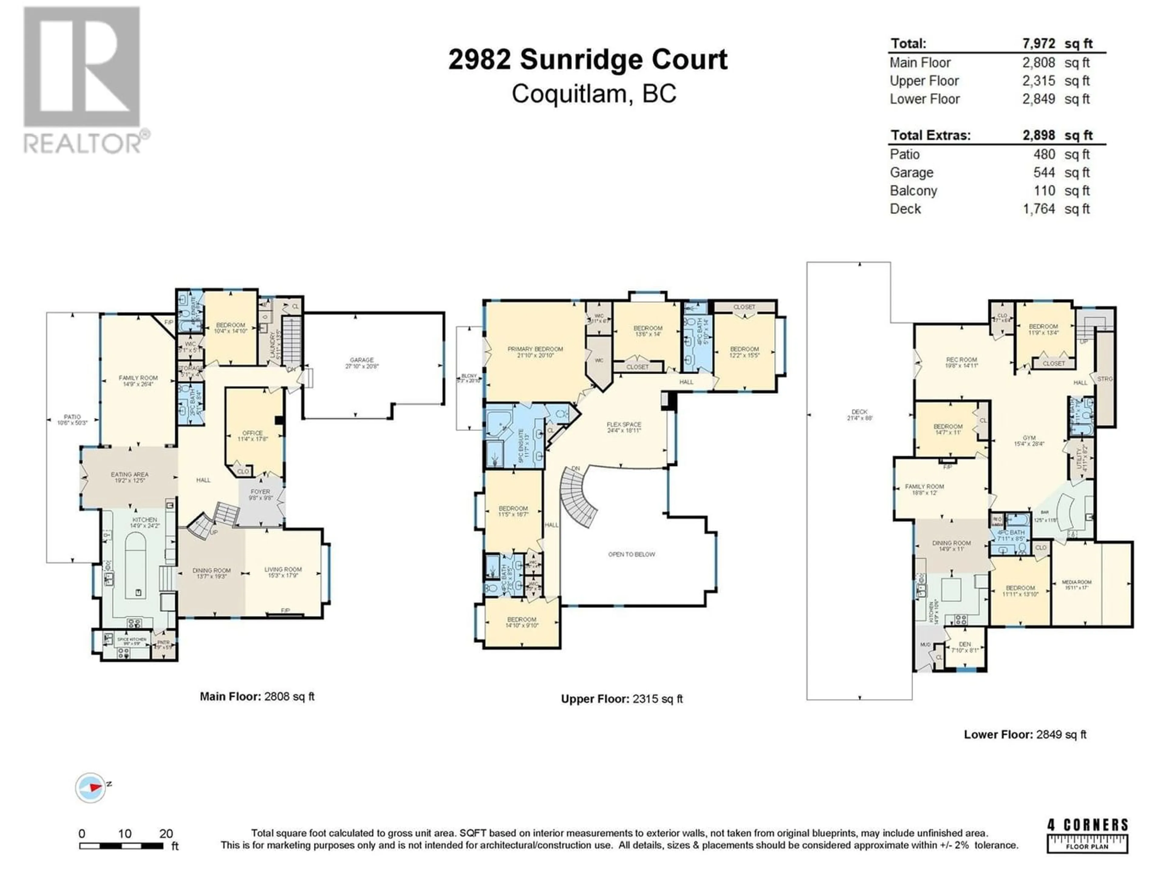 Floor plan for 2982 SUNRIDGE COURT, Coquitlam British Columbia V3E3M5