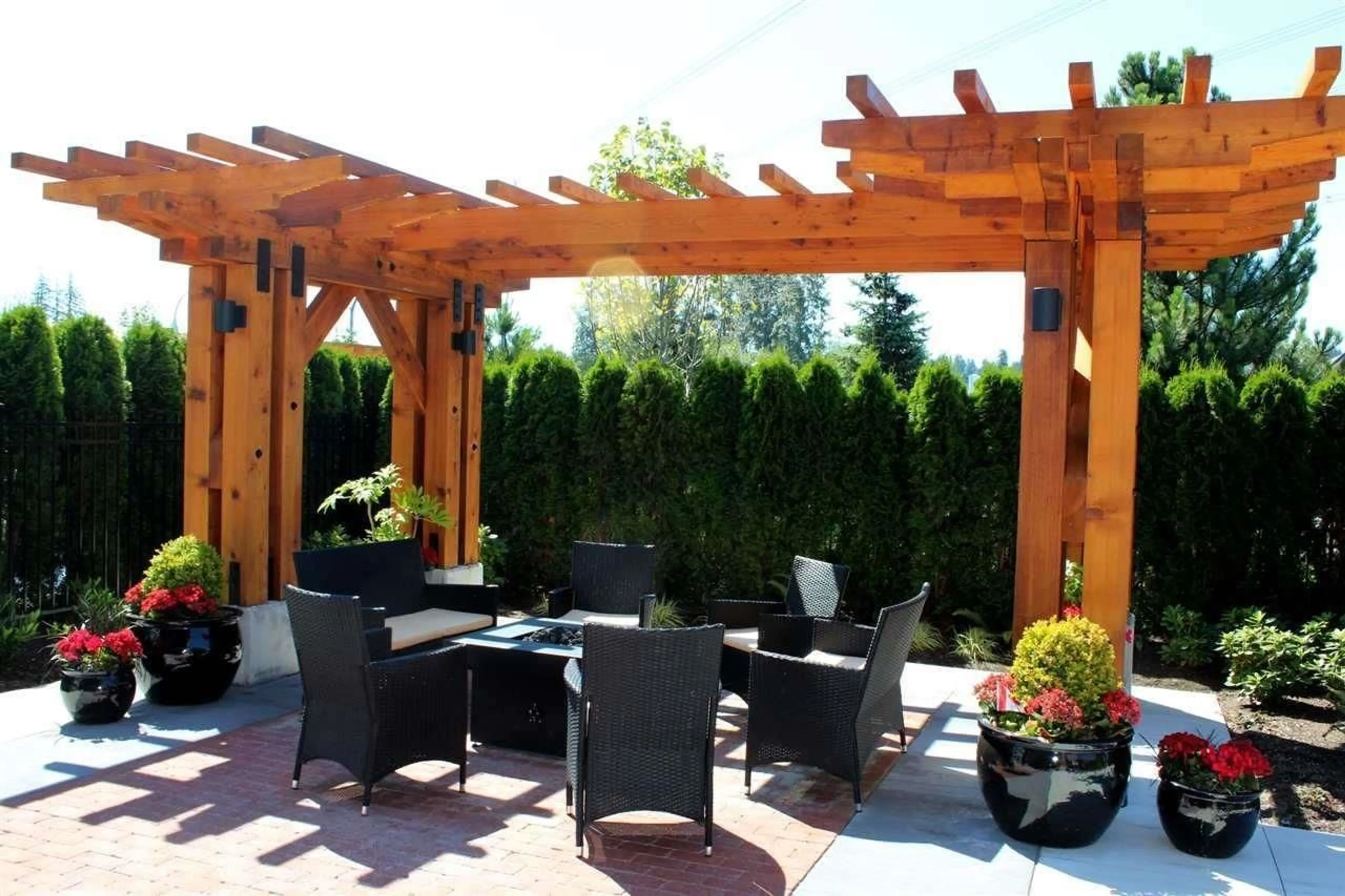 Patio, the fenced backyard for 311 3323 151 STREET, Surrey British Columbia V3Z0L3