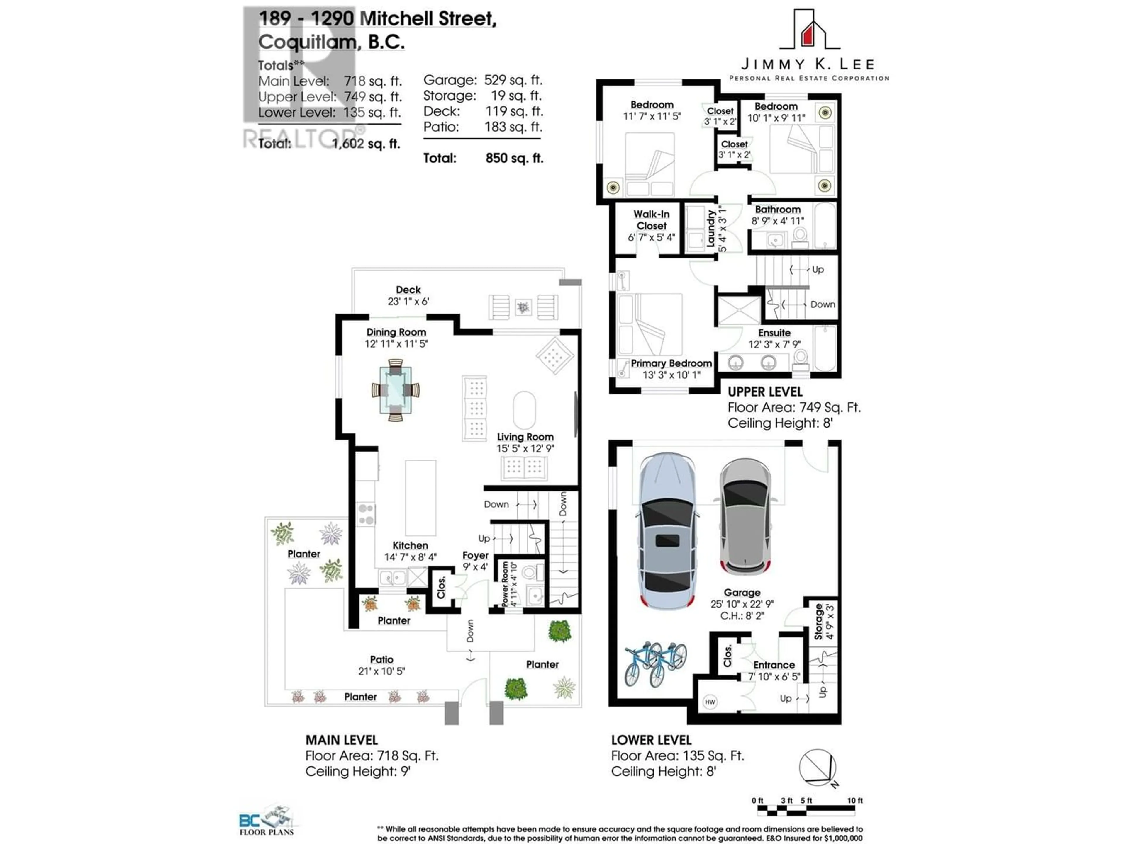 Floor plan for 189 1290 MITCHELL STREET, Coquitlam British Columbia V3E0N9