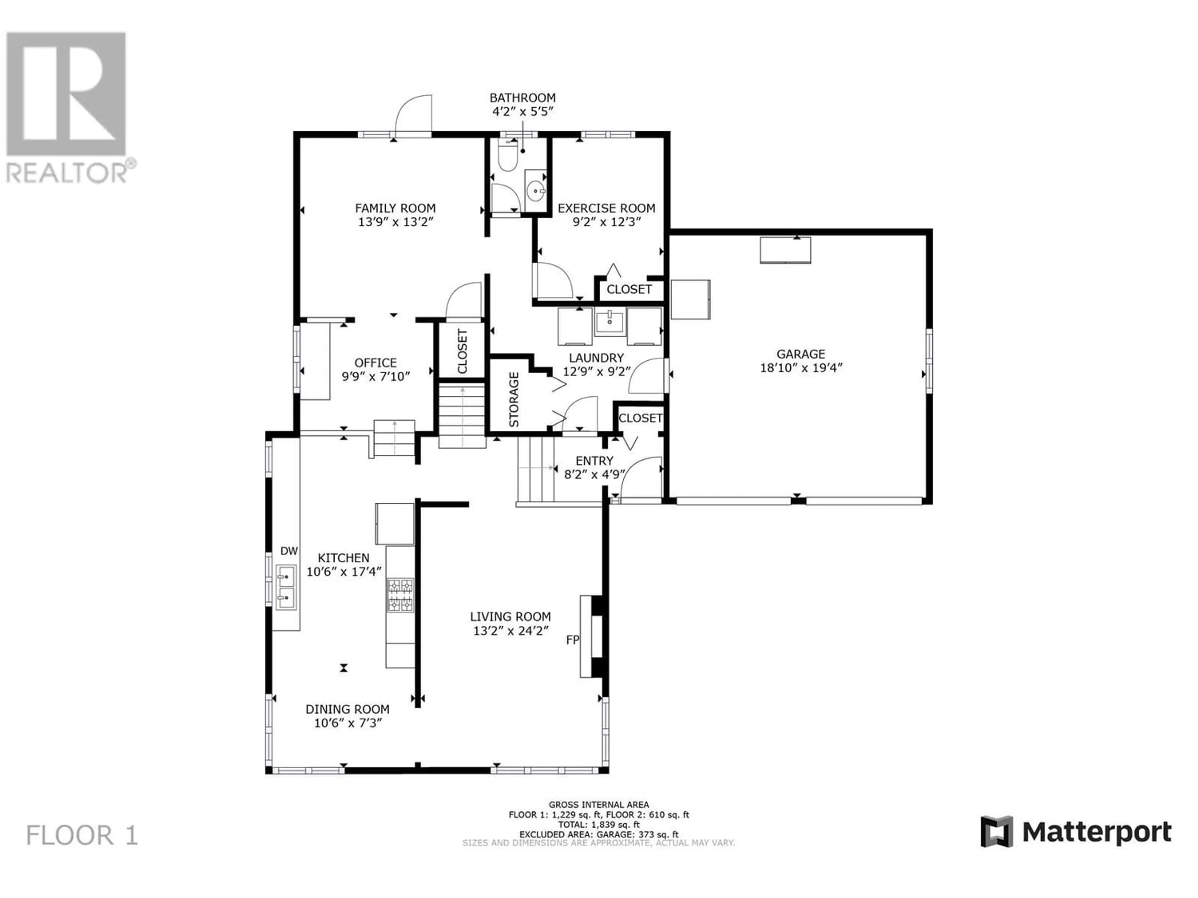 Floor plan for 10019 112 AVENUE, Fort St. John British Columbia V1J6E6