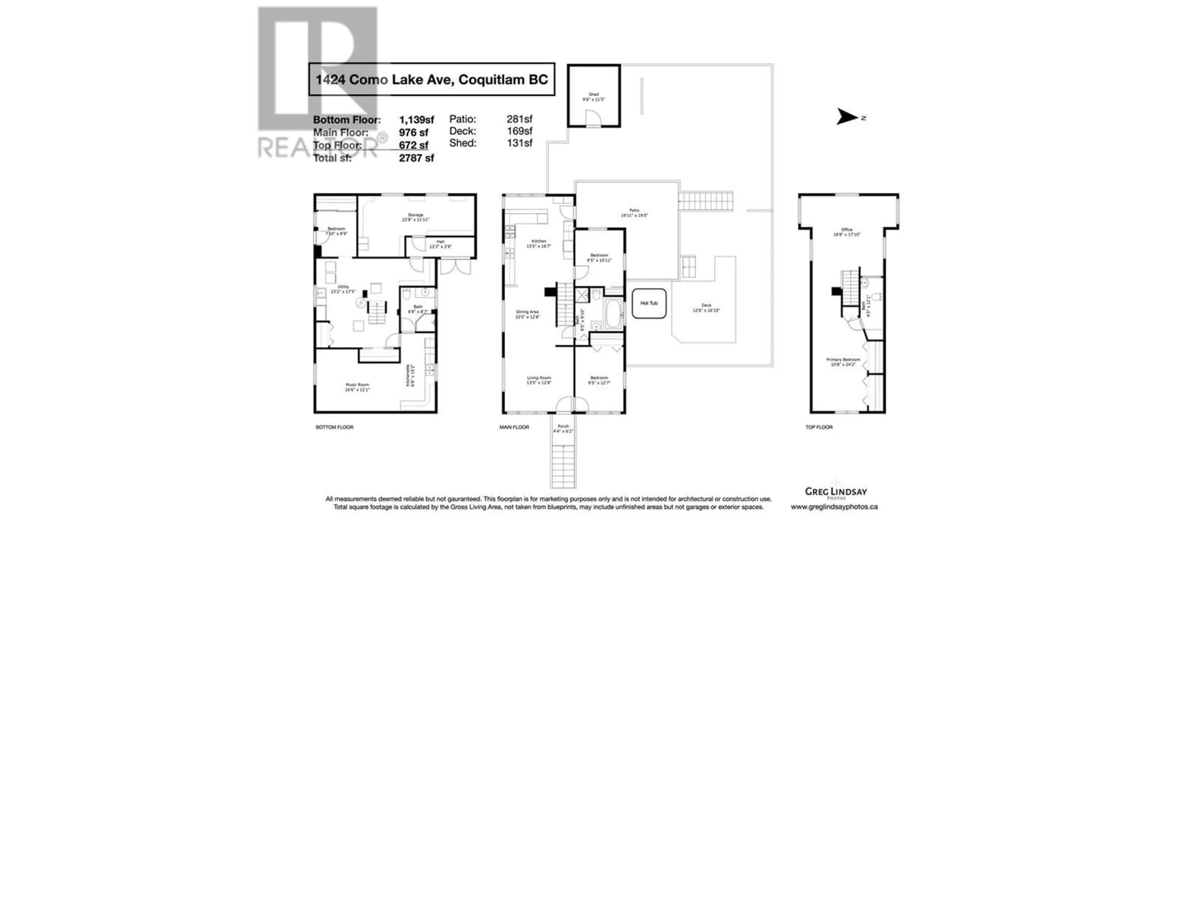 Floor plan for 1424 COMO LAKE AVENUE, Coquitlam British Columbia V3J3P2