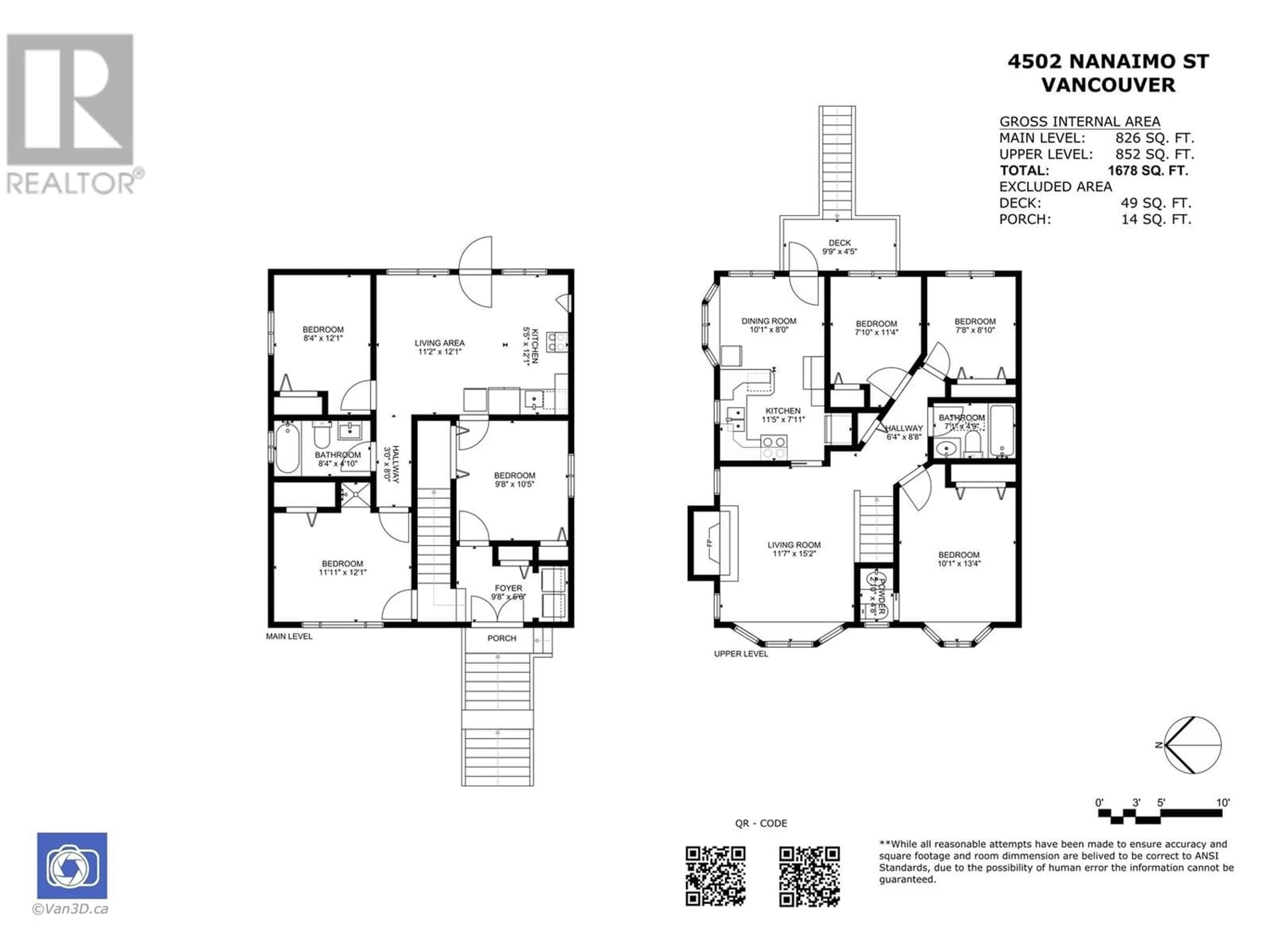 Floor plan for 4502 NANAIMO STREET, Vancouver British Columbia V5N5J4