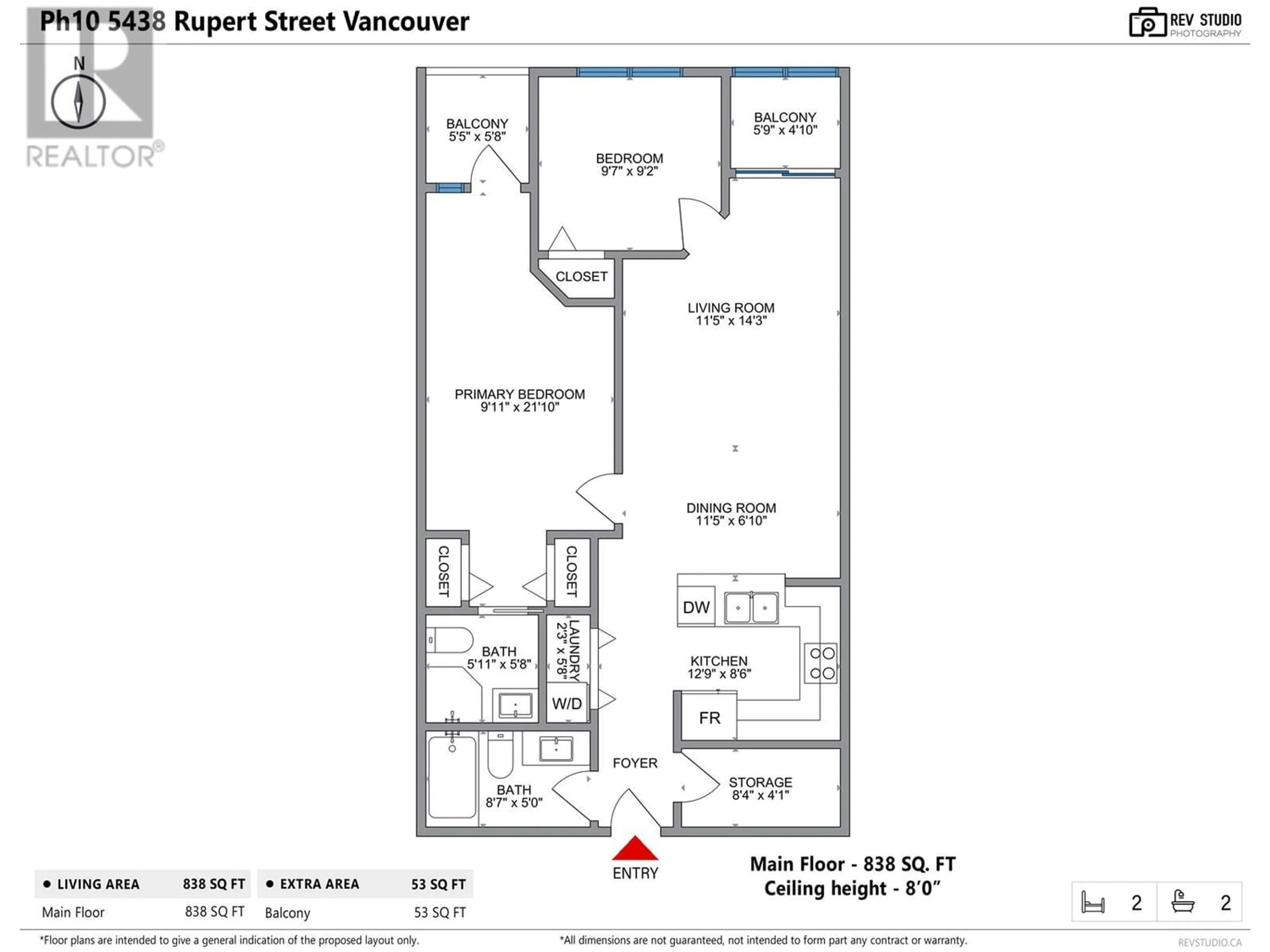 Floor plan for PH10 5438 RUPERT STREET, Vancouver British Columbia V5R2K3