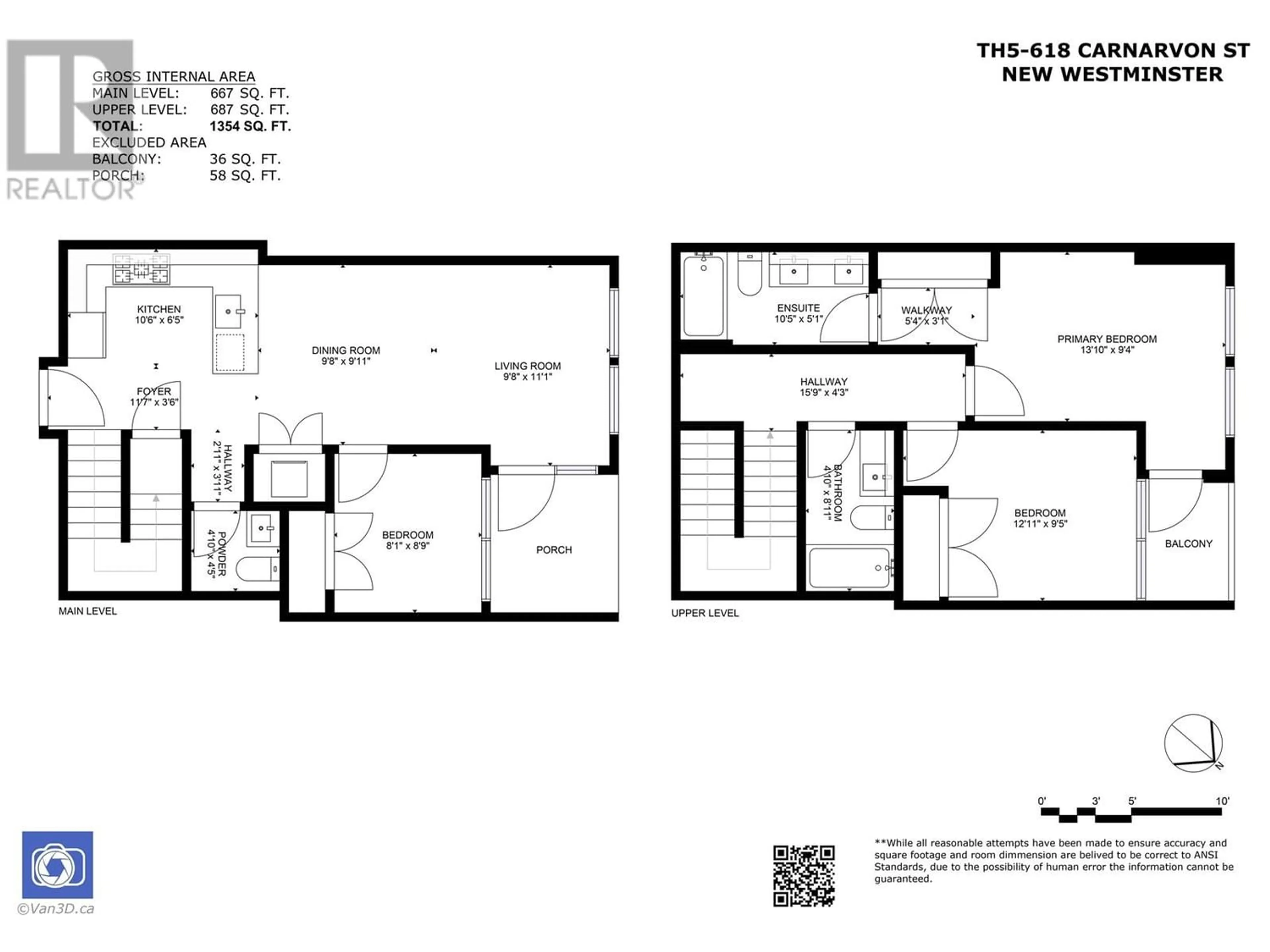 Floor plan for 102 618 CARNARVON STREET, New Westminster British Columbia V3M1E9