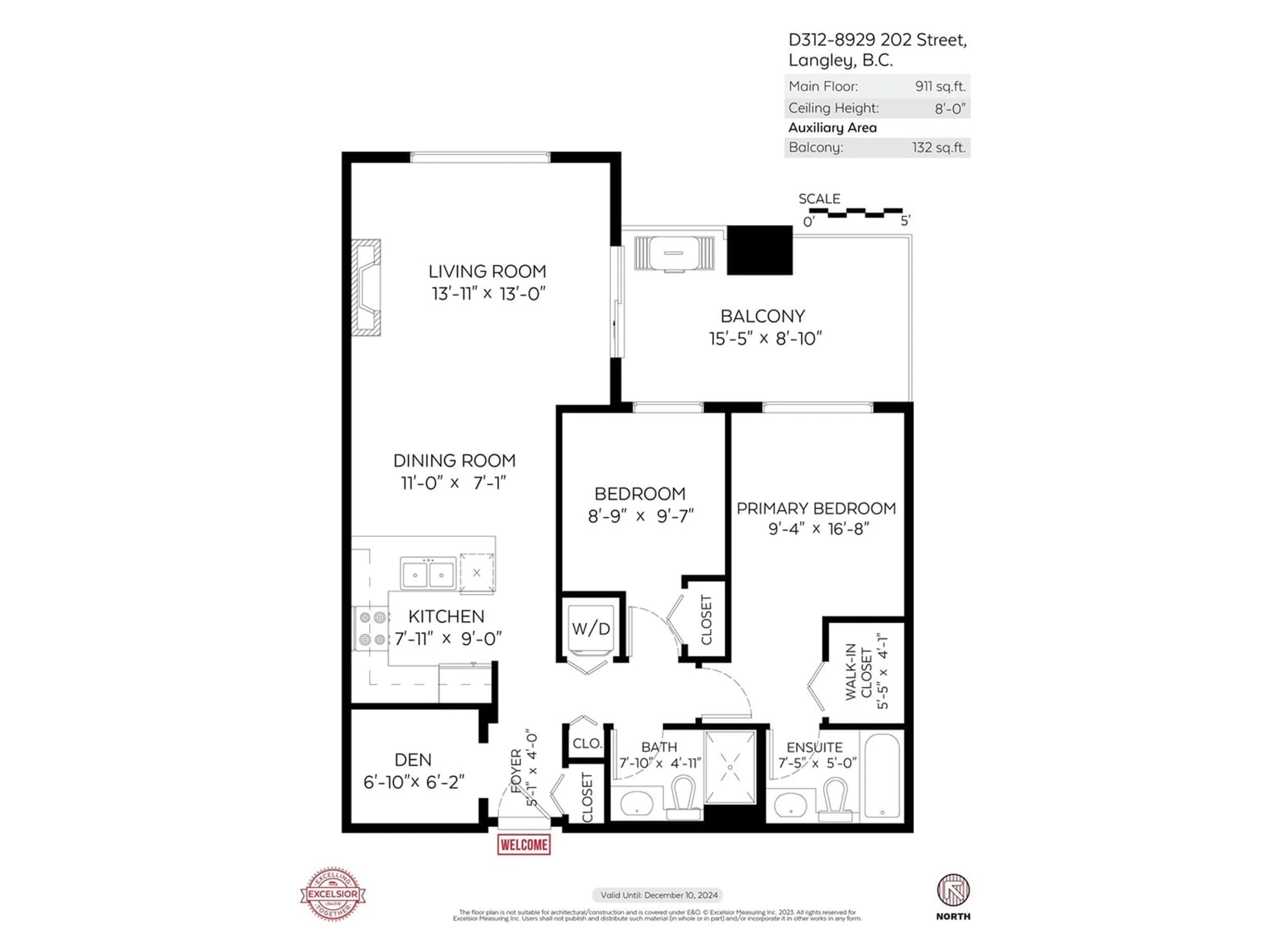 Floor plan for D312 8929 202 STREET, Langley British Columbia V1M0B4