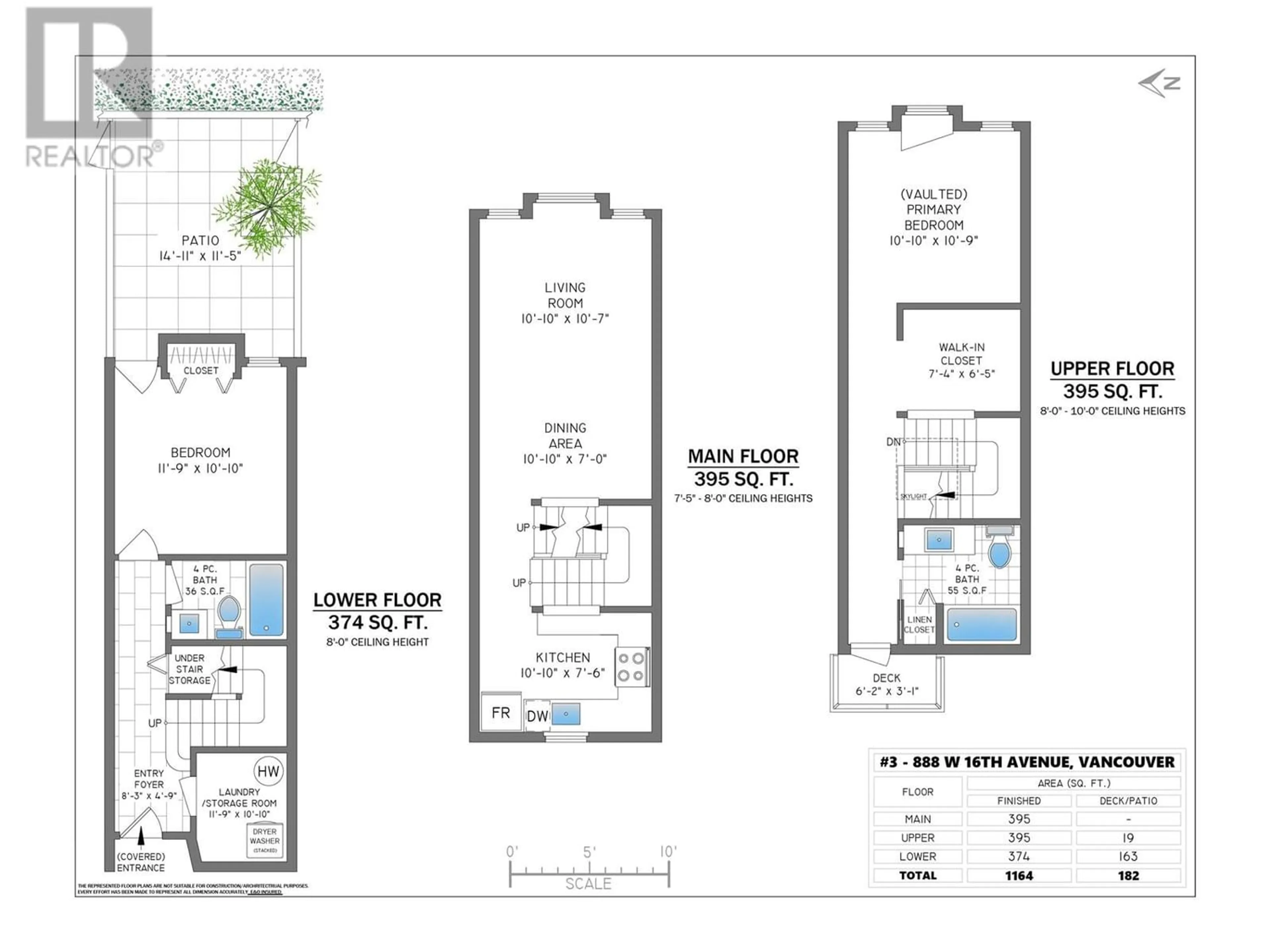 Floor plan for 3 888 W 16TH AVENUE, Vancouver British Columbia V5Z1T1