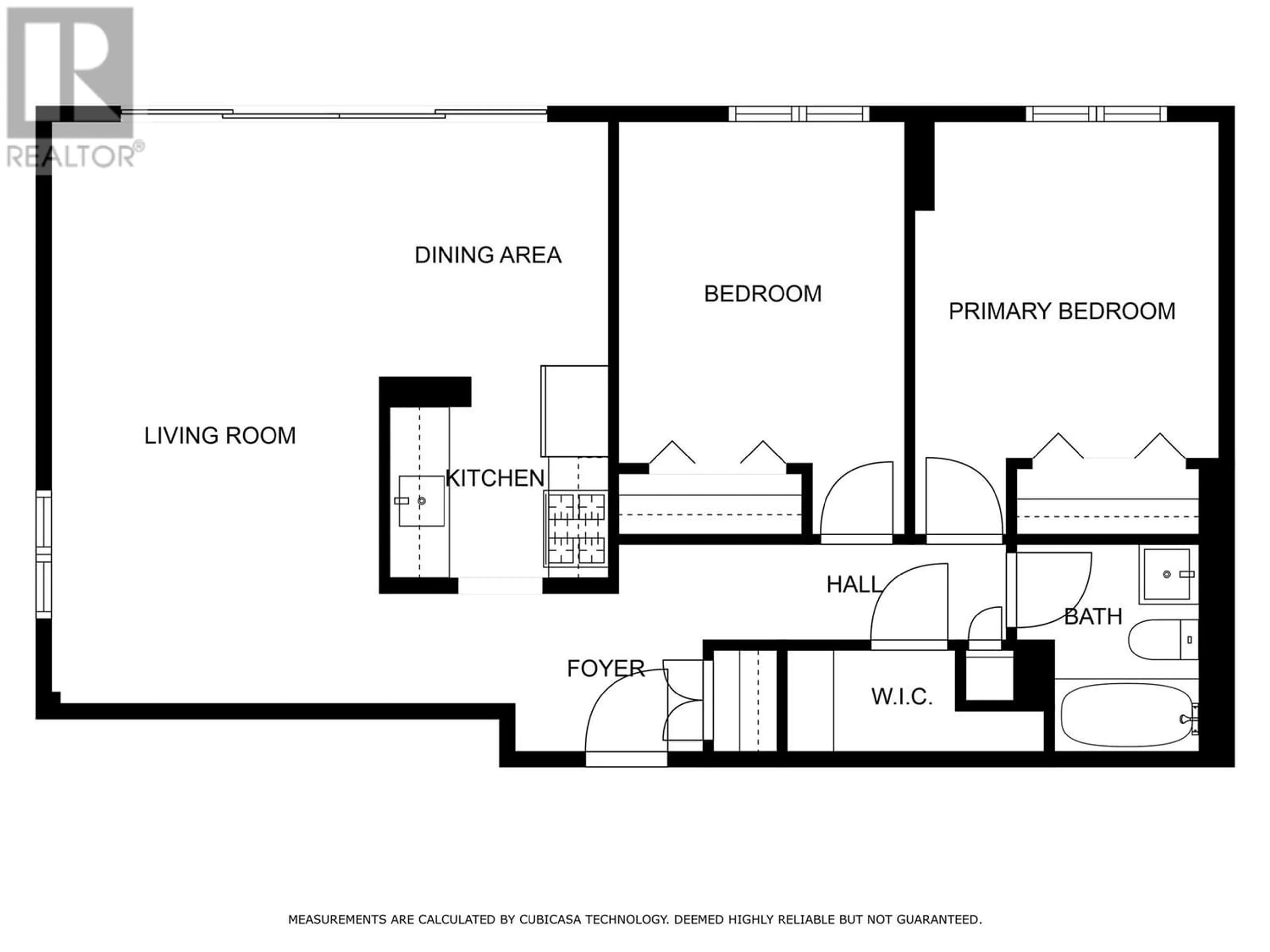 Floor plan for 408 1501 QUEENSWAY STREET, Prince George British Columbia V2L1L5