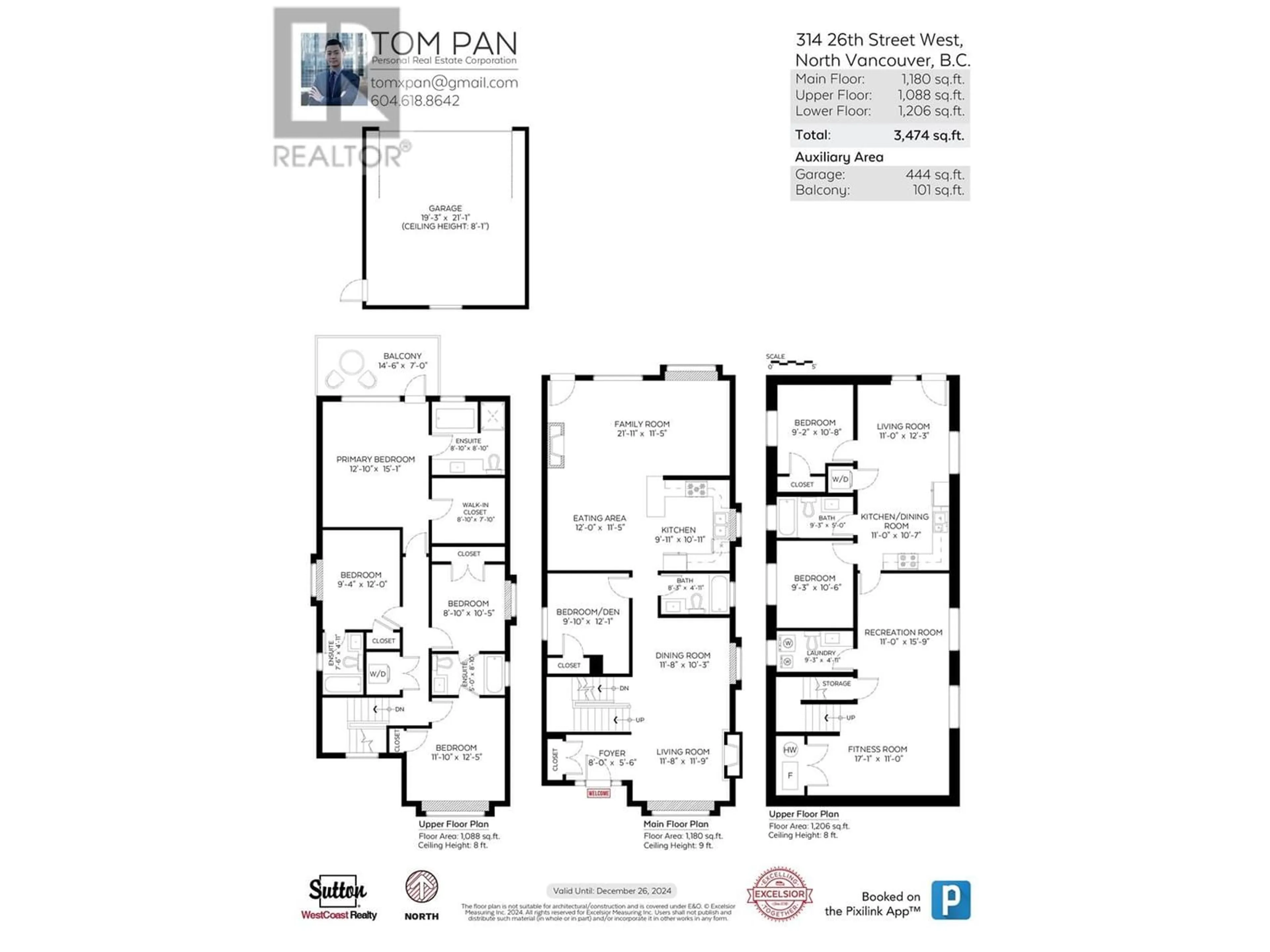 Floor plan for 314 W 26TH STREET, North Vancouver British Columbia V7N2G6