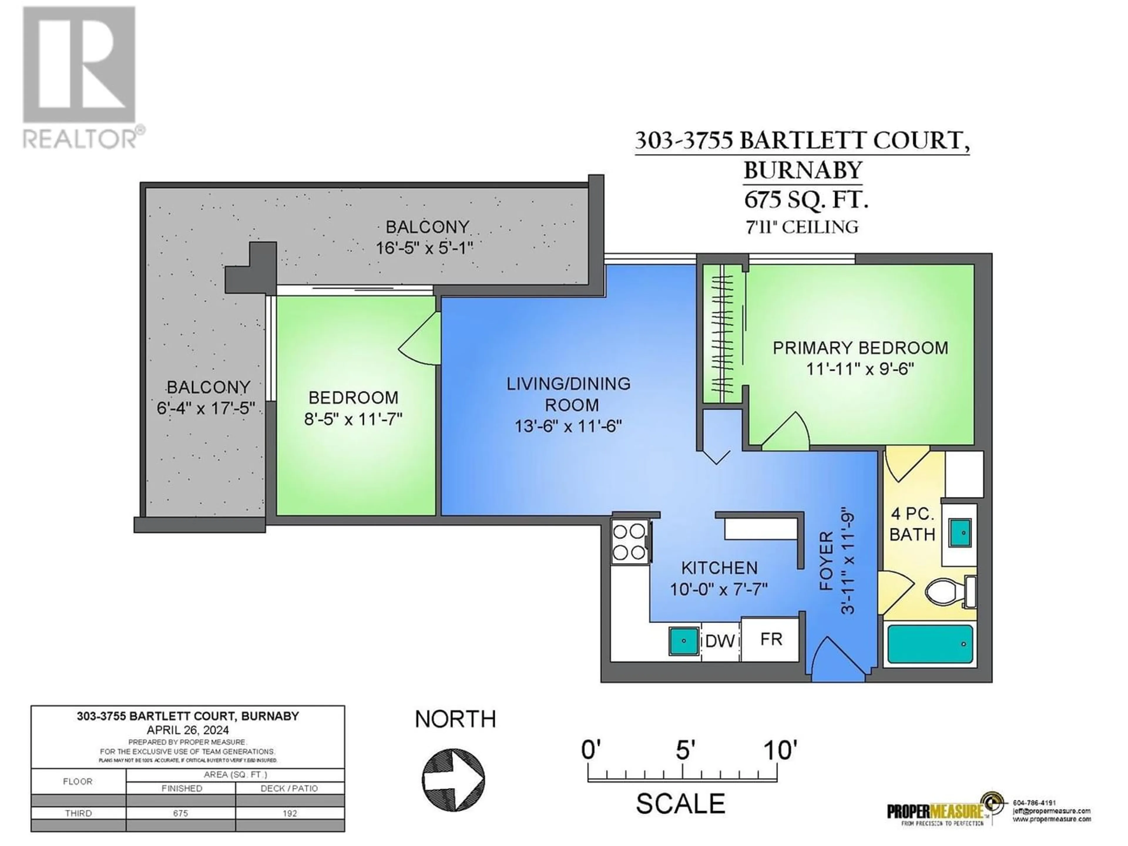 Floor plan for 303 3755 BARTLETT COURT, Burnaby British Columbia V3J7G7