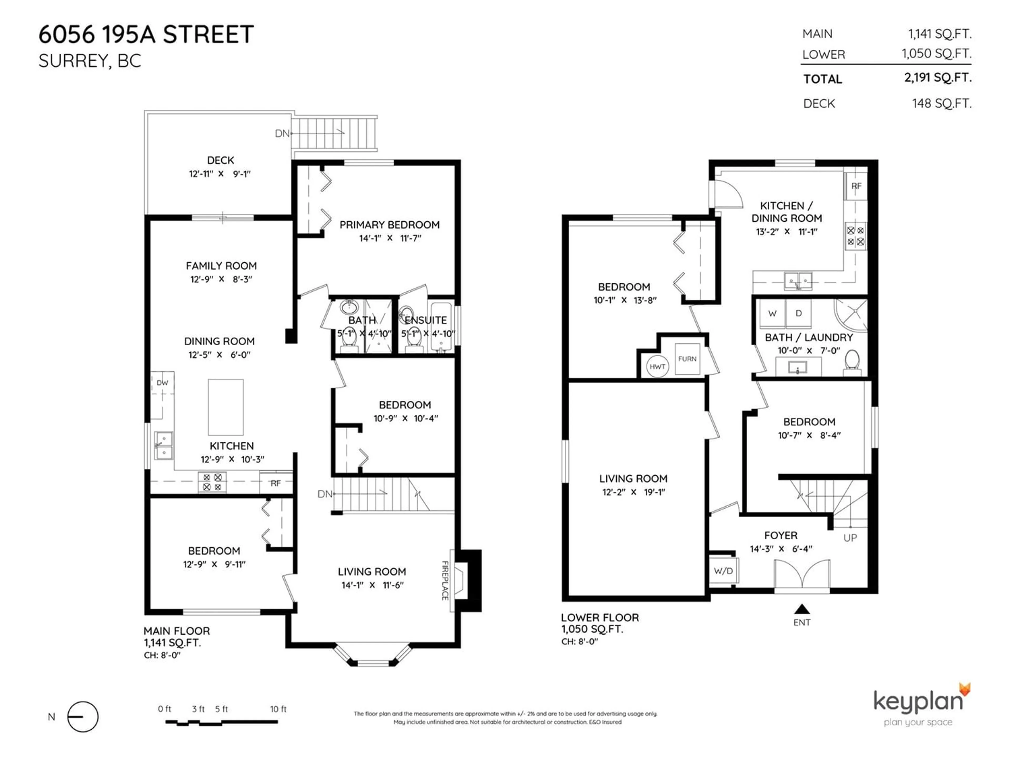 Floor plan for 6056 195A STREET, Surrey British Columbia V3S7K9