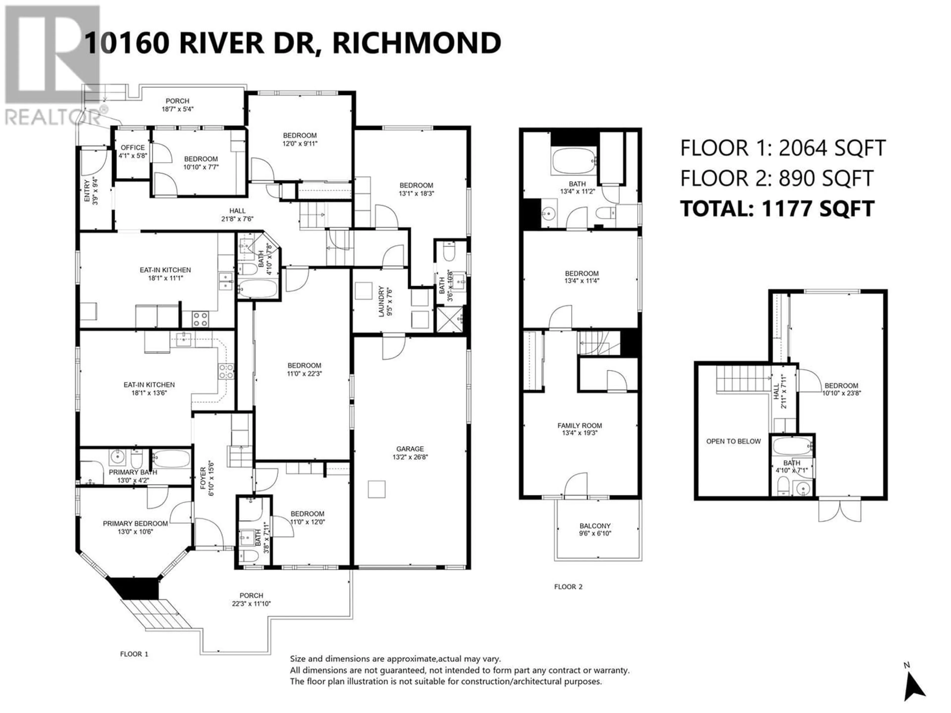 Floor plan for 10160 RIVER DRIVE, Richmond British Columbia V6X1Z3