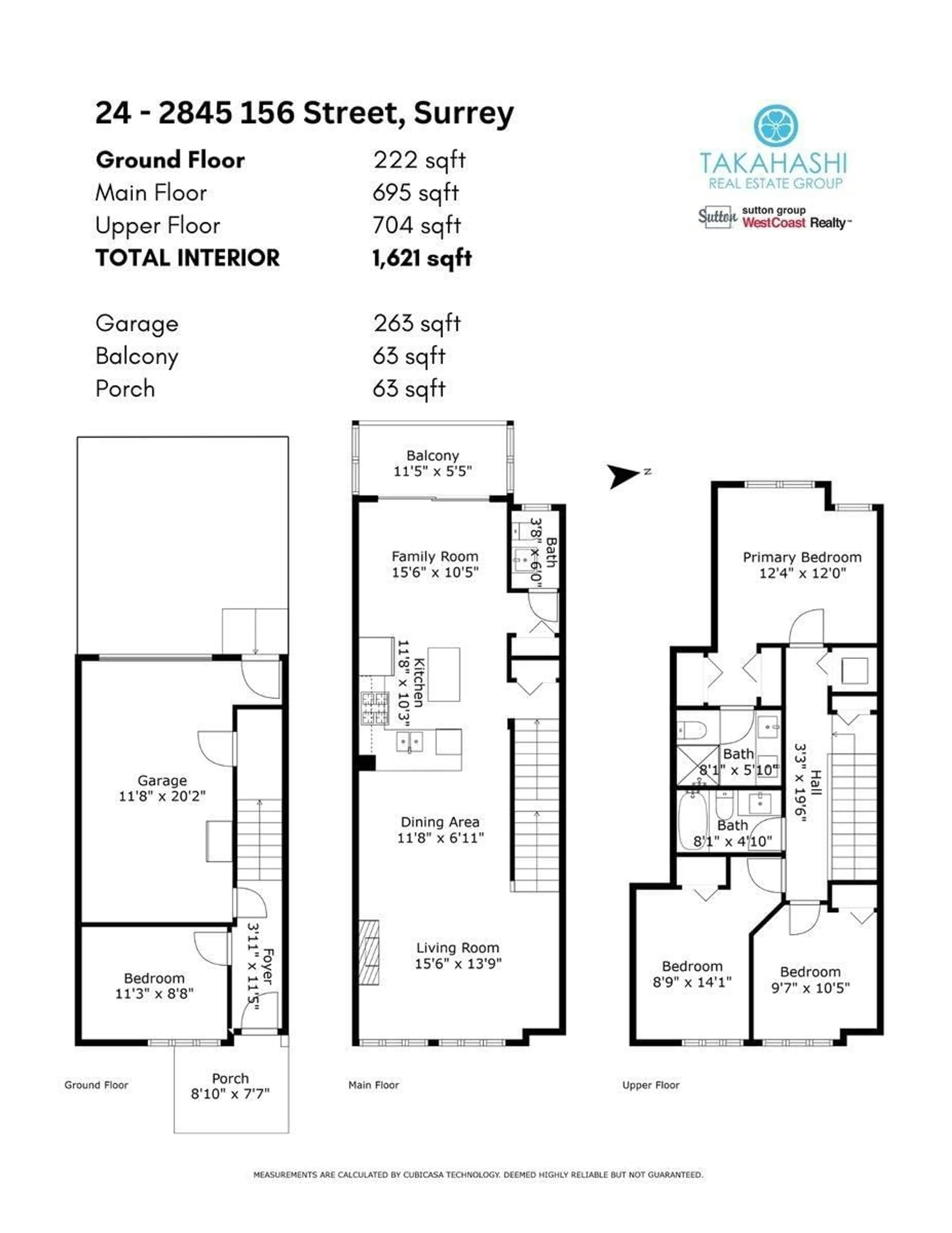 Floor plan for 24 2845 156 STREET, Surrey British Columbia V3S3Y3