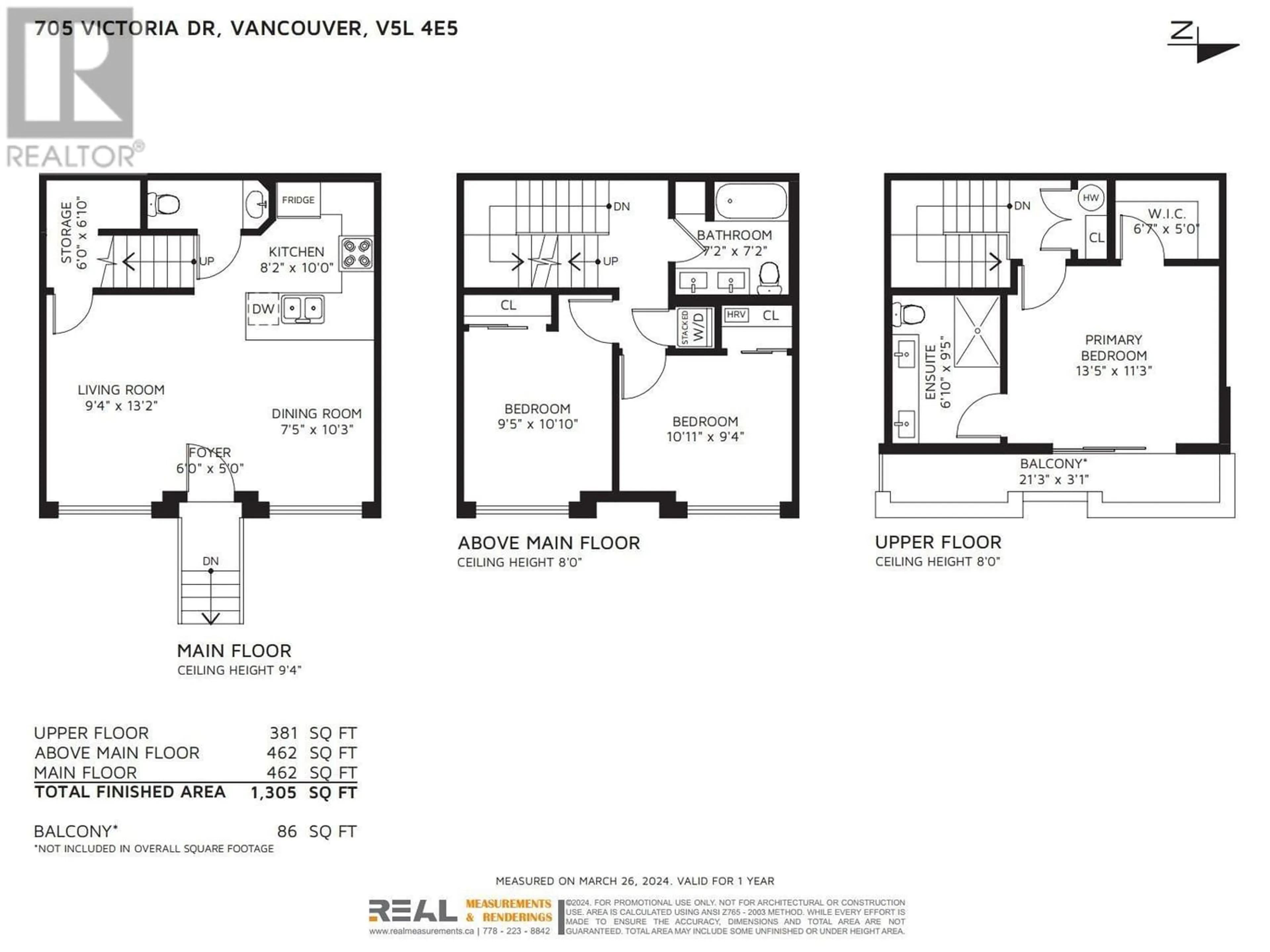 Floor plan for 705 VICTORIA DRIVE, Vancouver British Columbia V5L4E5