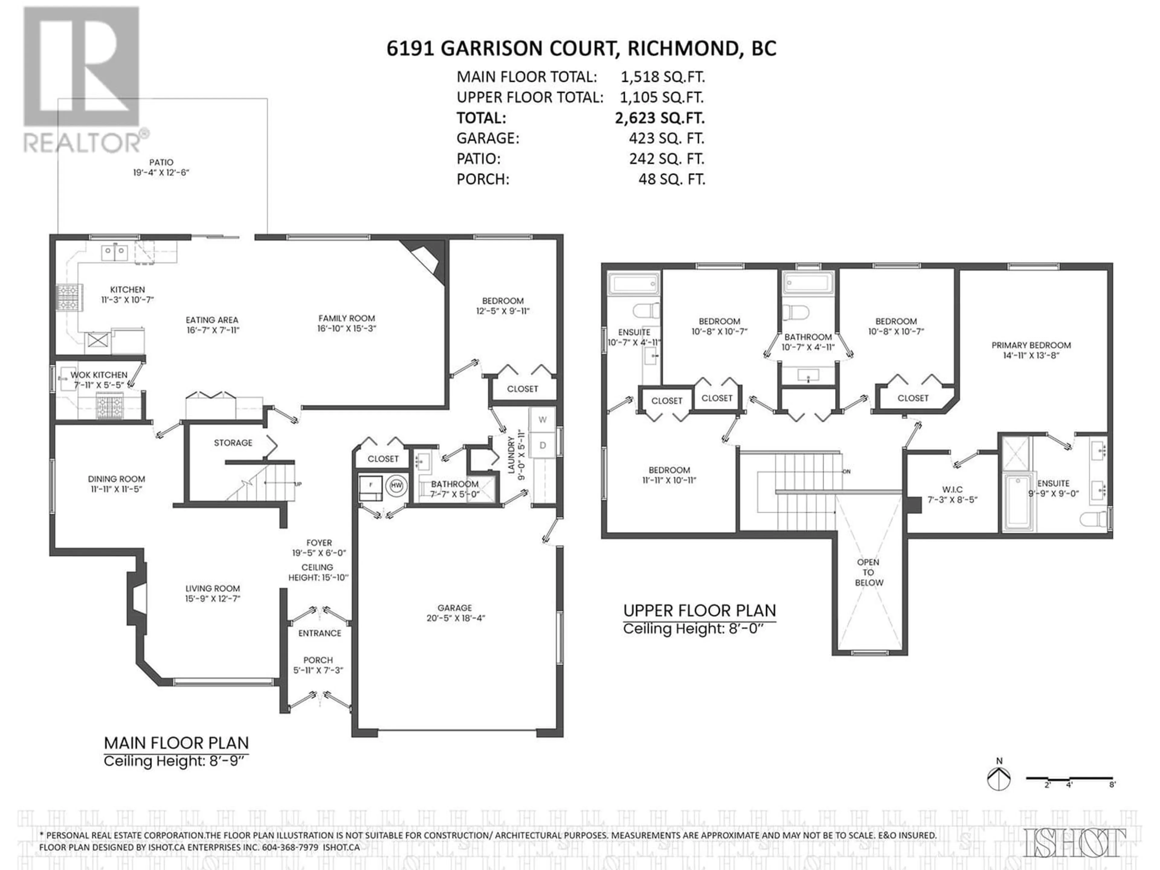 Floor plan for 6191 GARRISON COURT, Richmond British Columbia V7C5S2