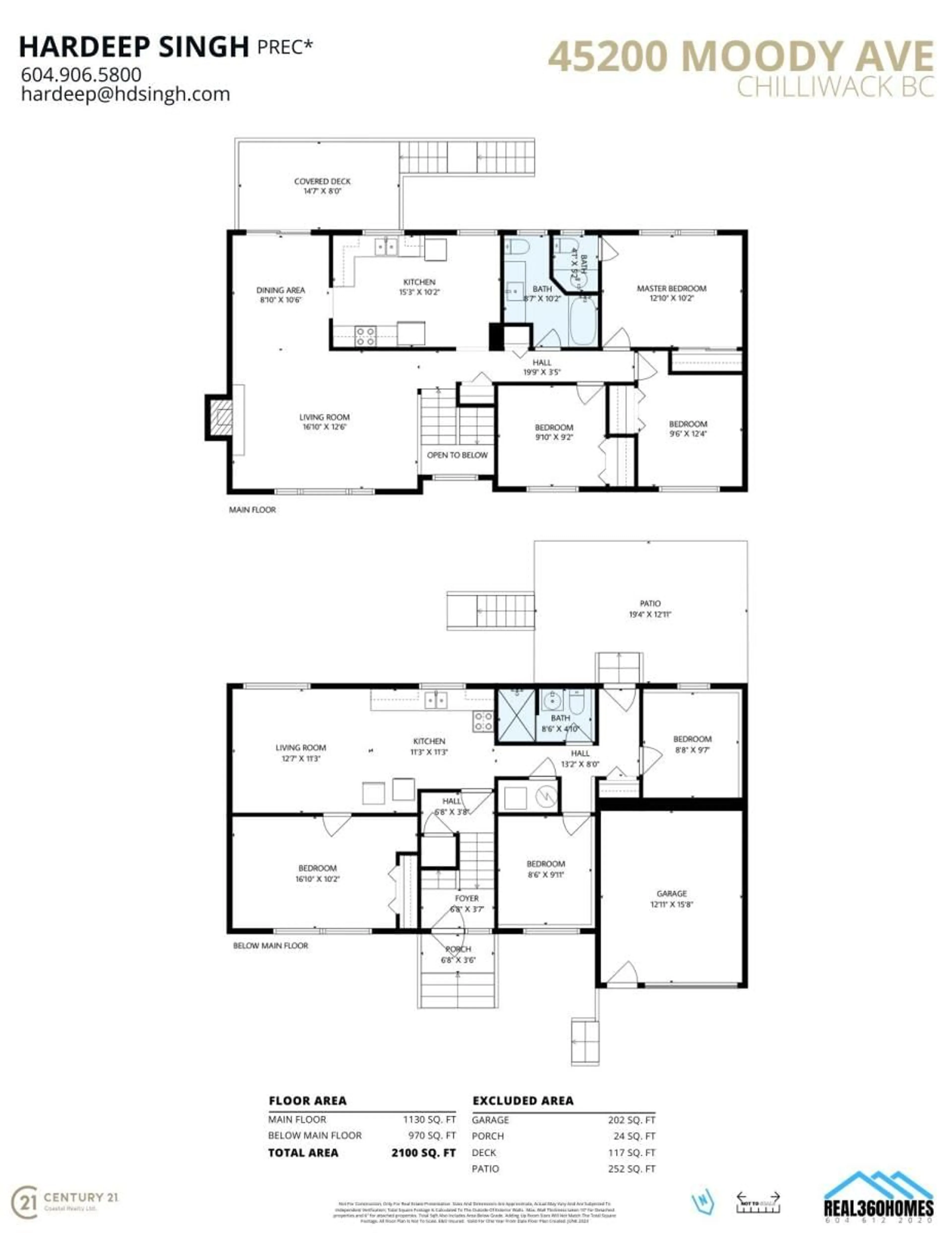 Floor plan for 45200 MOODY AVENUE, Chilliwack British Columbia V2P6W2