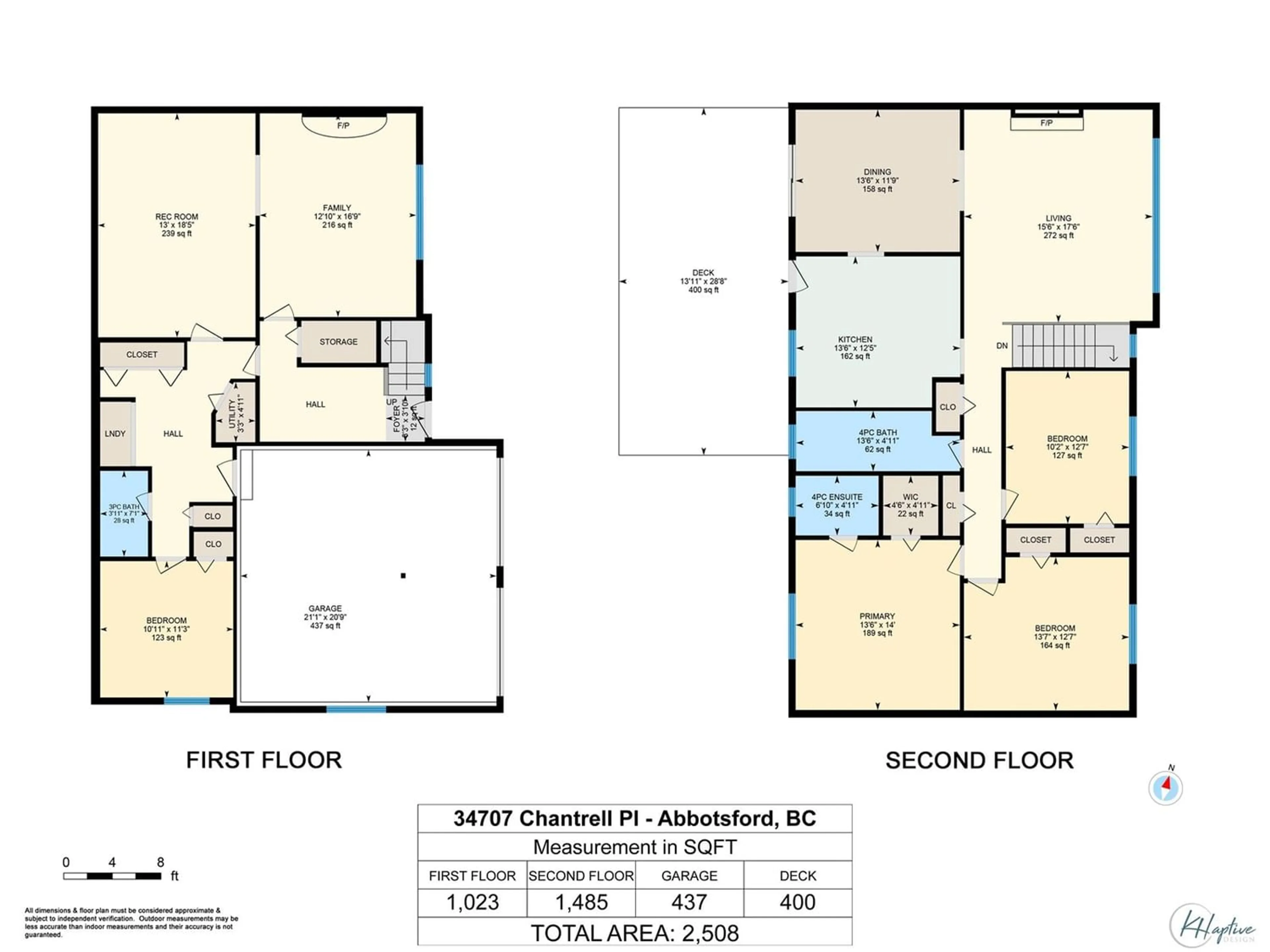 Floor plan for 34707 CHANTRELL PLACE, Abbotsford British Columbia V2S6B7