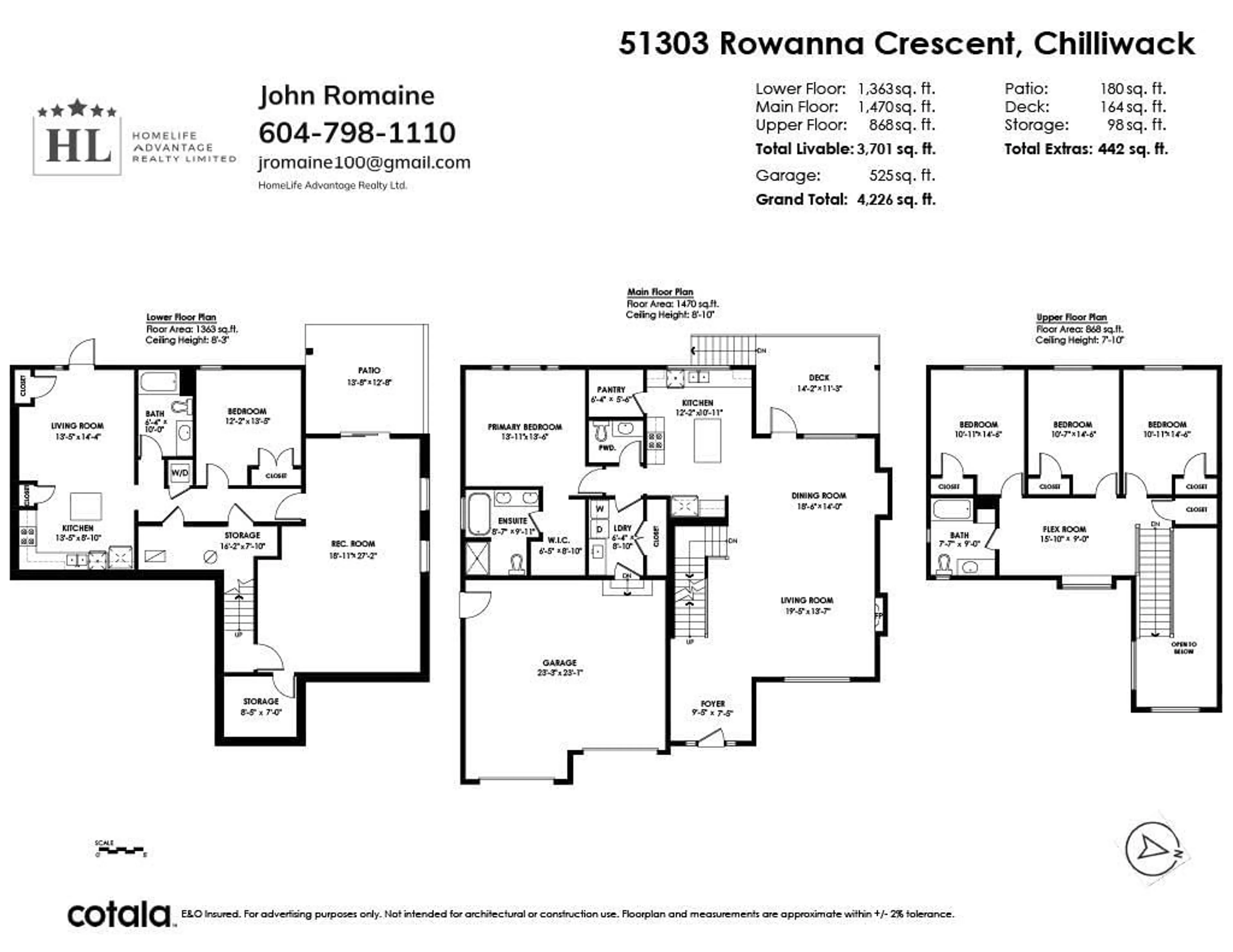 Floor plan for 51303 ROWANNA CRESCENT, Chilliwack British Columbia V4Z0C3
