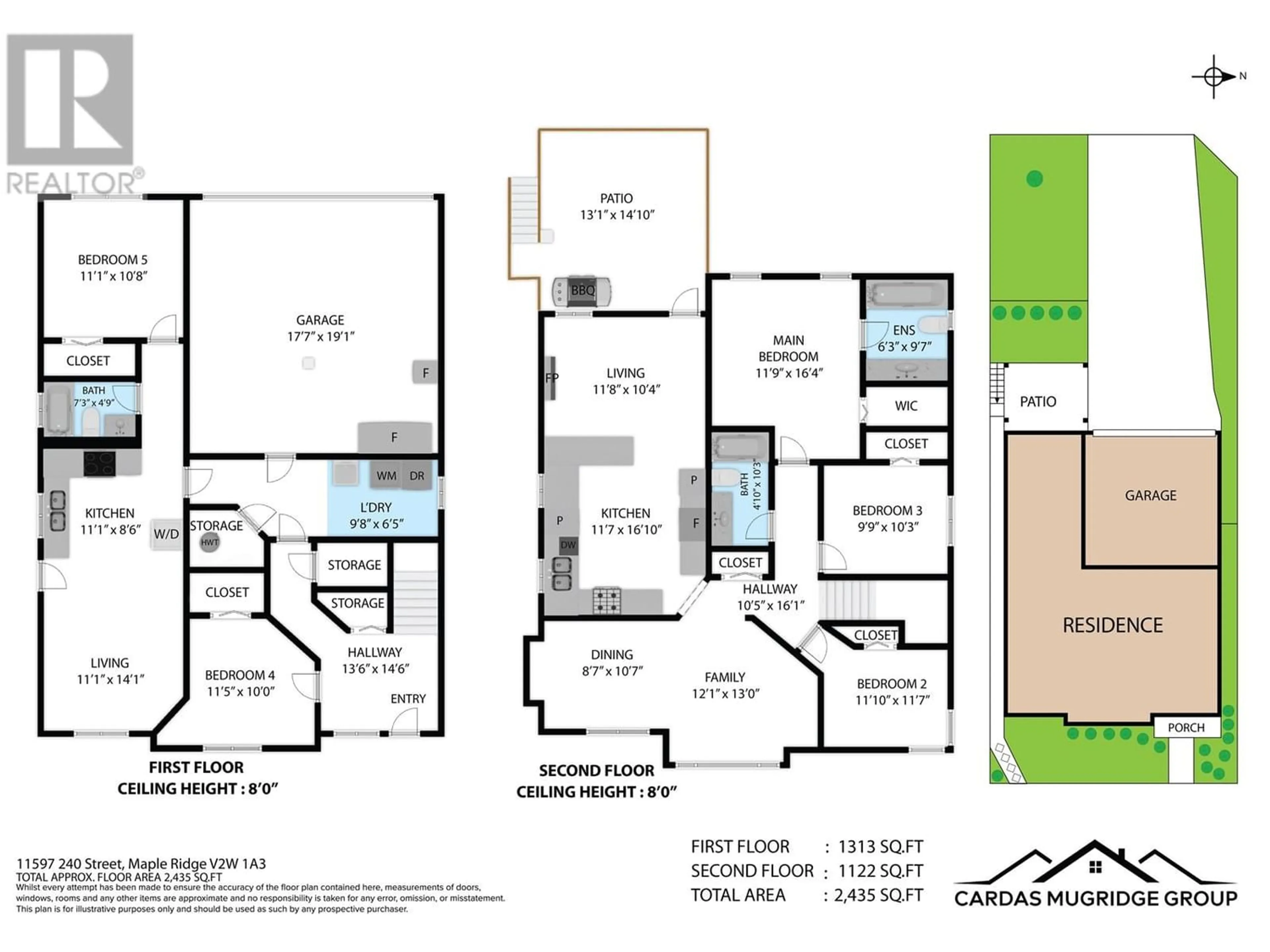 Floor plan for 11597 240 STREET, Maple Ridge British Columbia V2W1A3