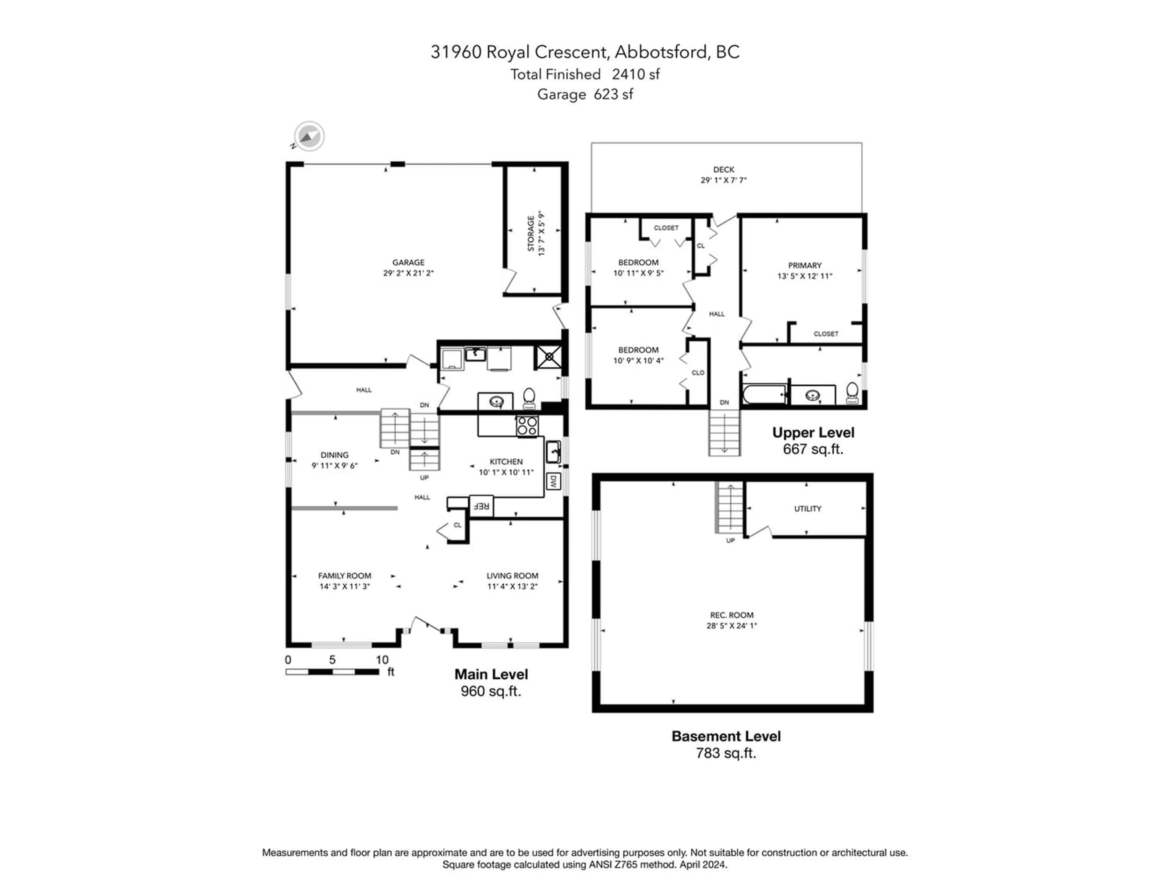 Floor plan for 31960 ROYAL CRESCENT, Abbotsford British Columbia V2T2J3