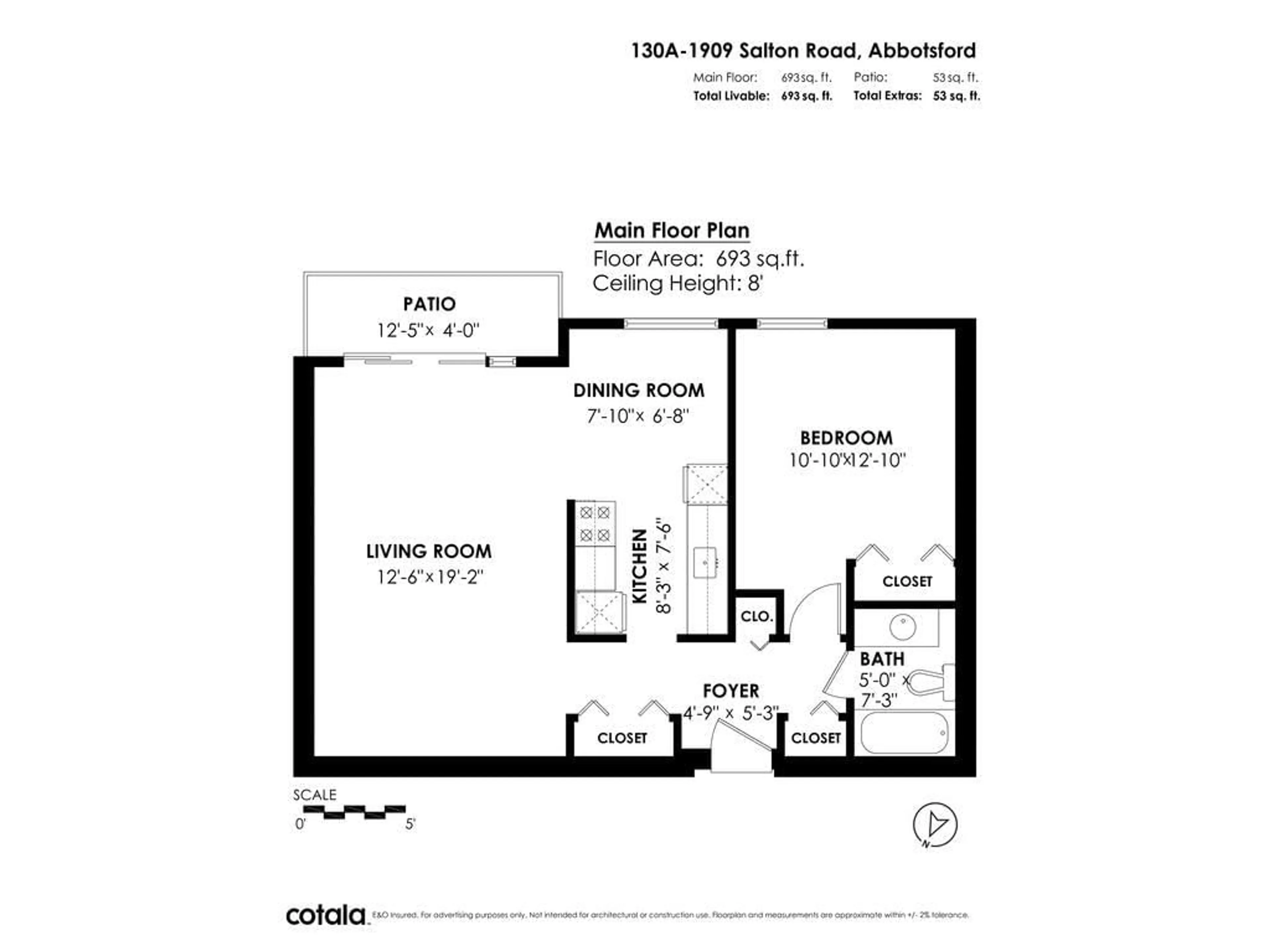 Floor plan for 130 1909 SALTON ROAD, Abbotsford British Columbia V2S5B6