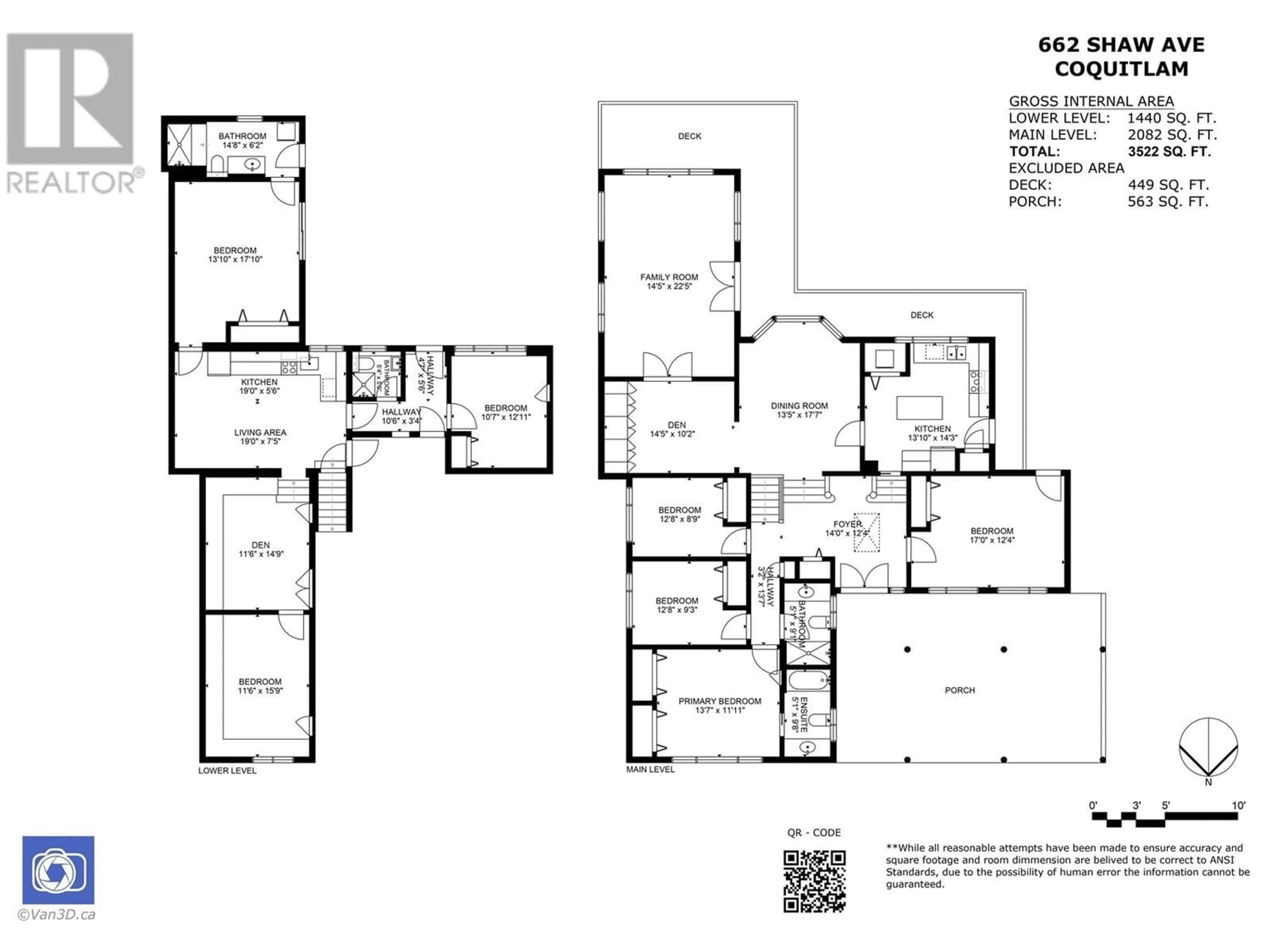 Floor plan for 662 SHAW AVENUE, Coquitlam British Columbia V3K2R6
